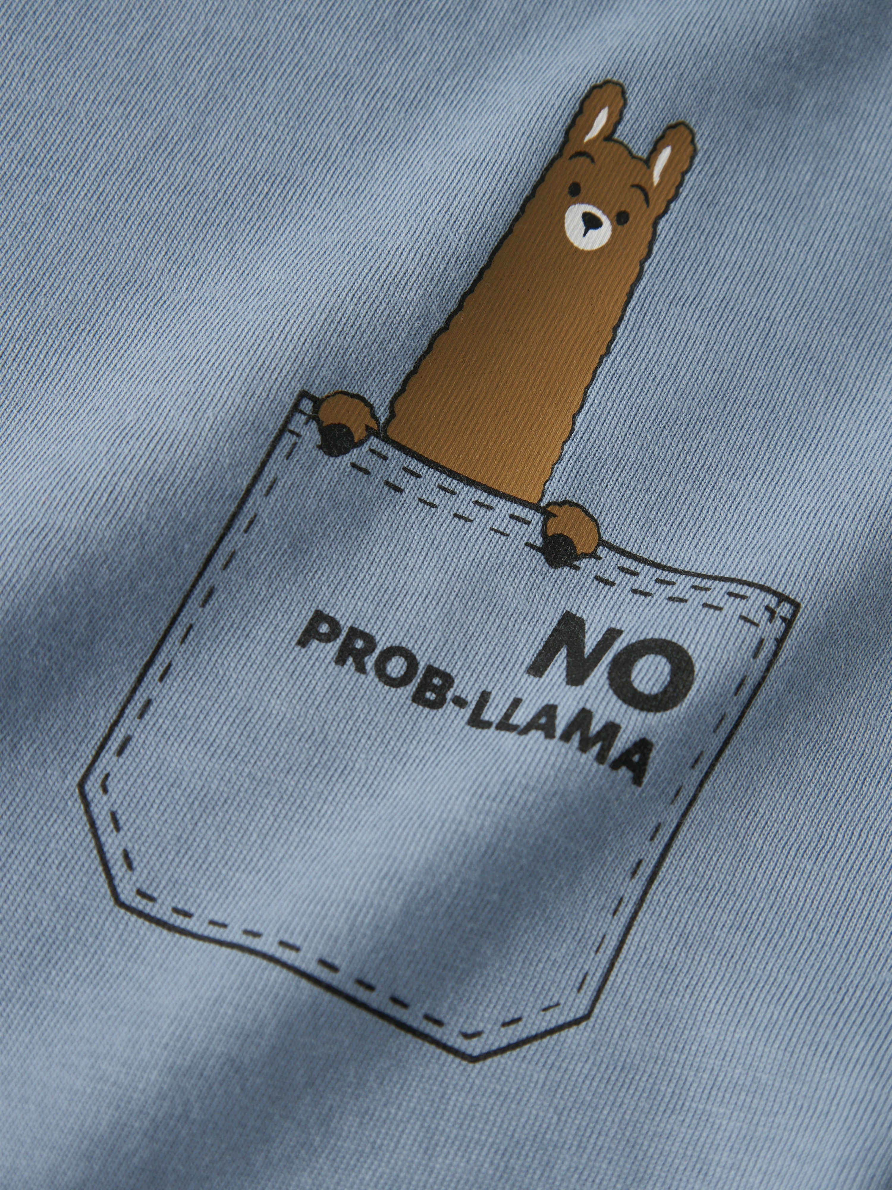 Camiseta Llama Azul Mini