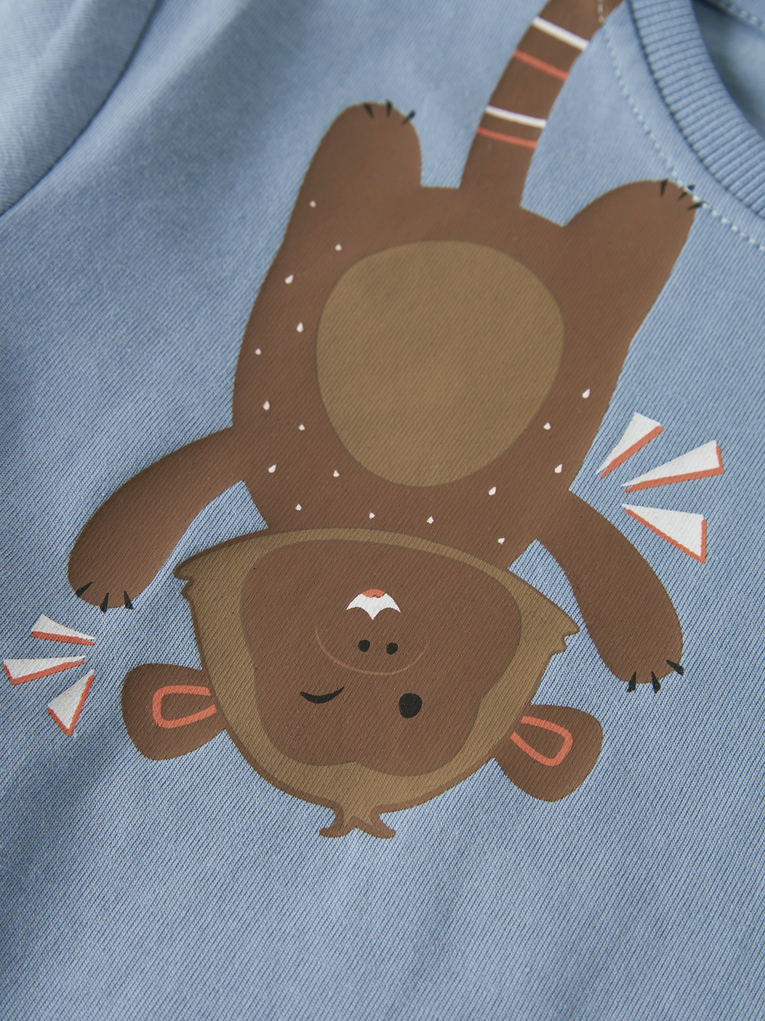 Camiseta Monkey Cool Azul Mini