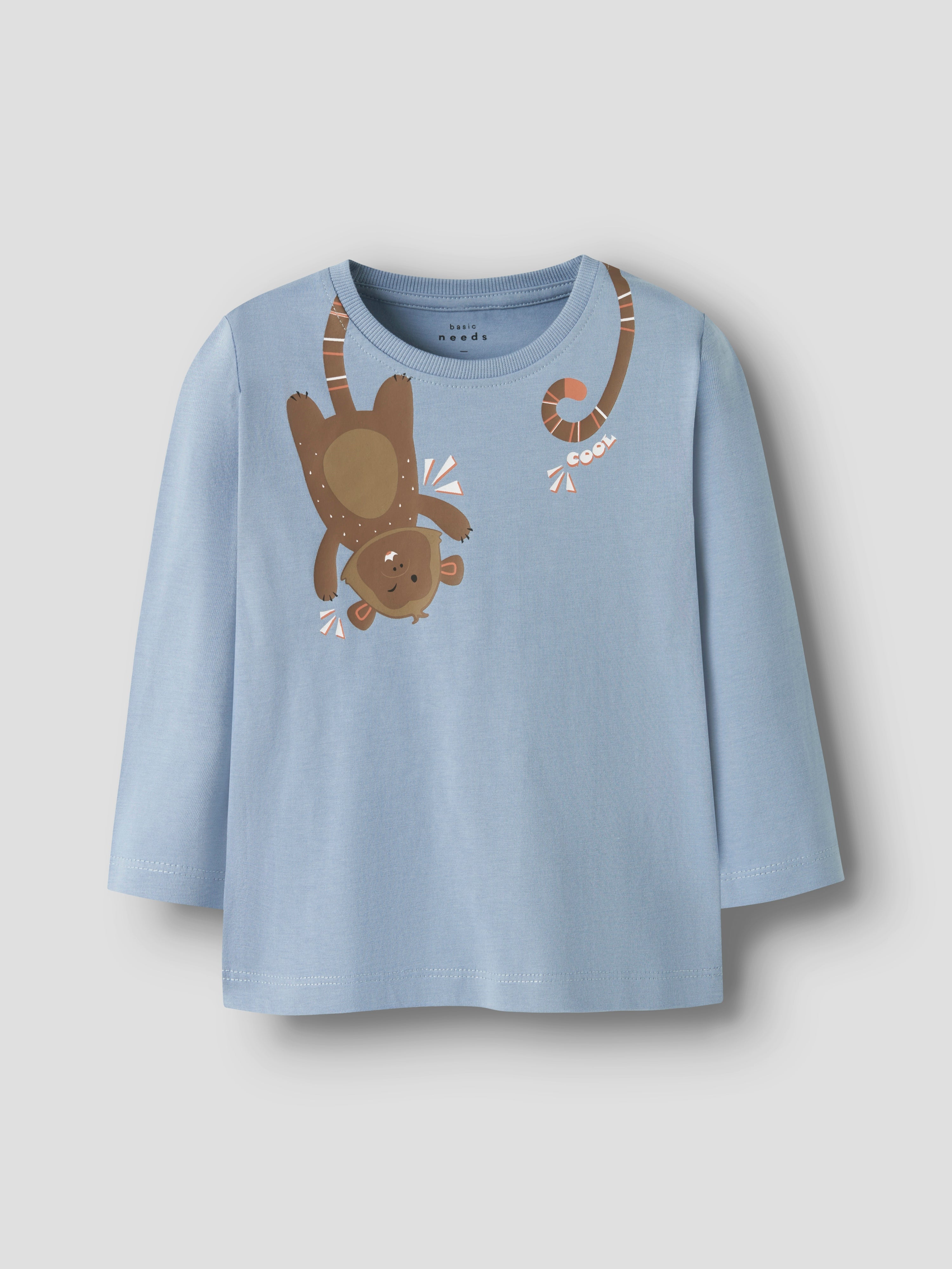 Camiseta Monkey Cool Azul Mini