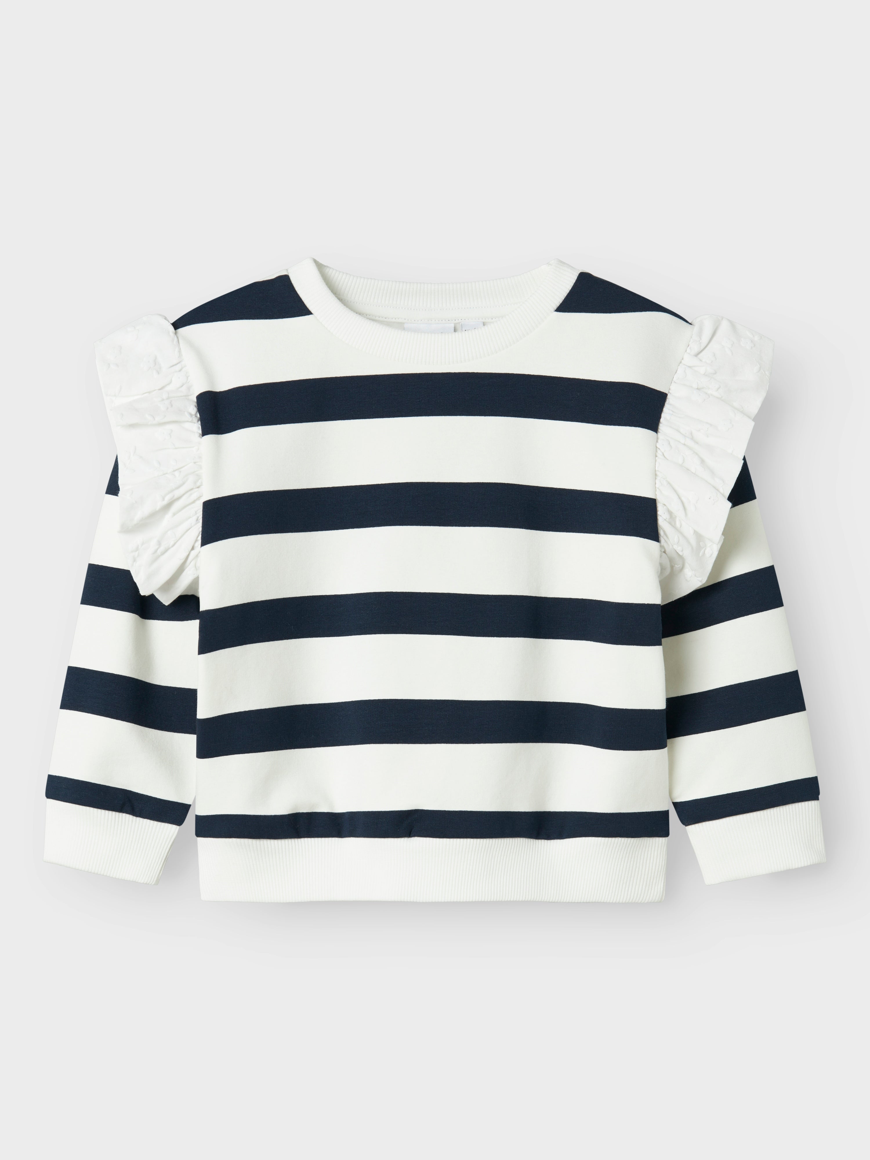 Sudadera Blanco/Marino Rayas Mini