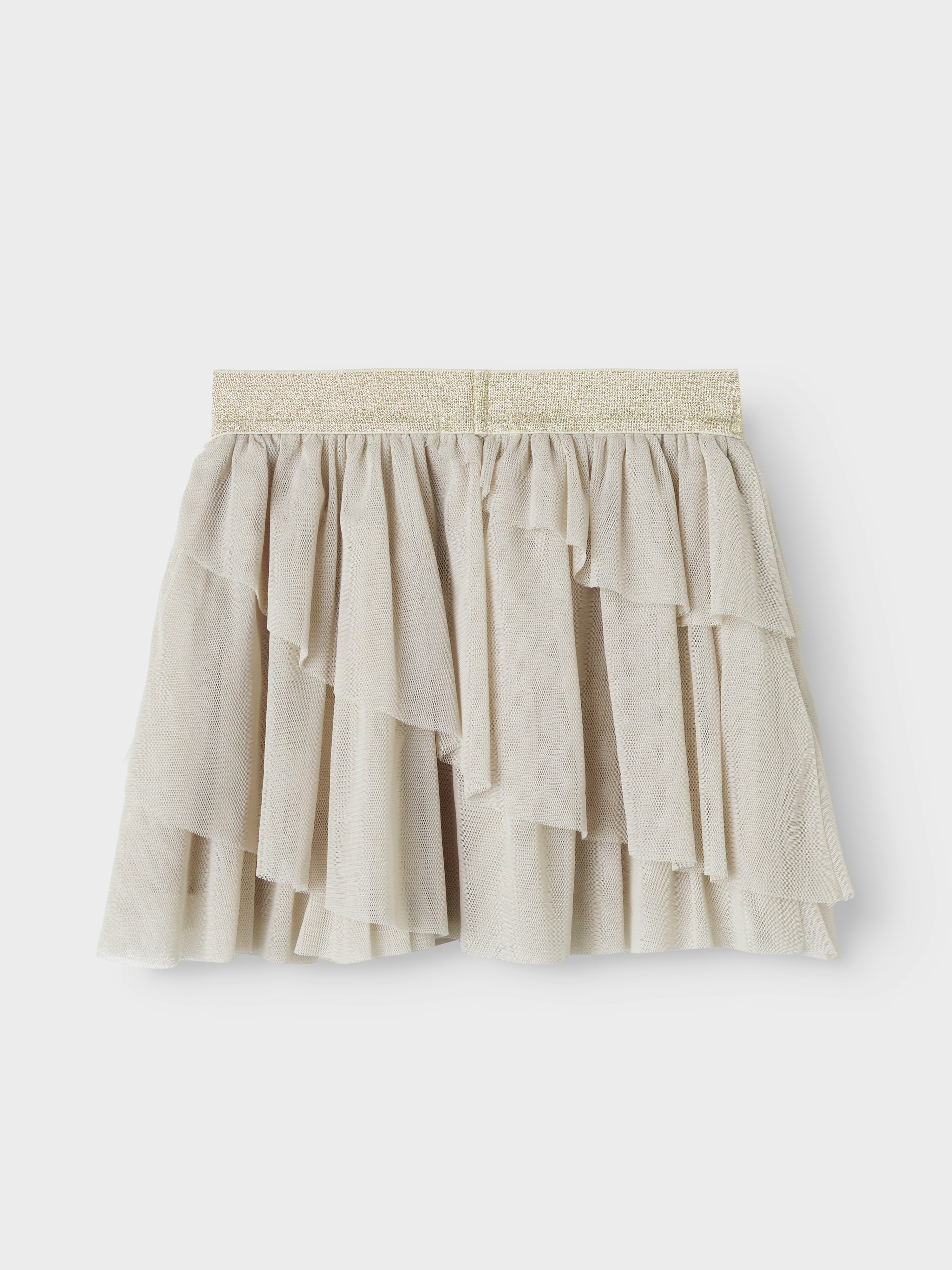 Falda Tul Beige Mini