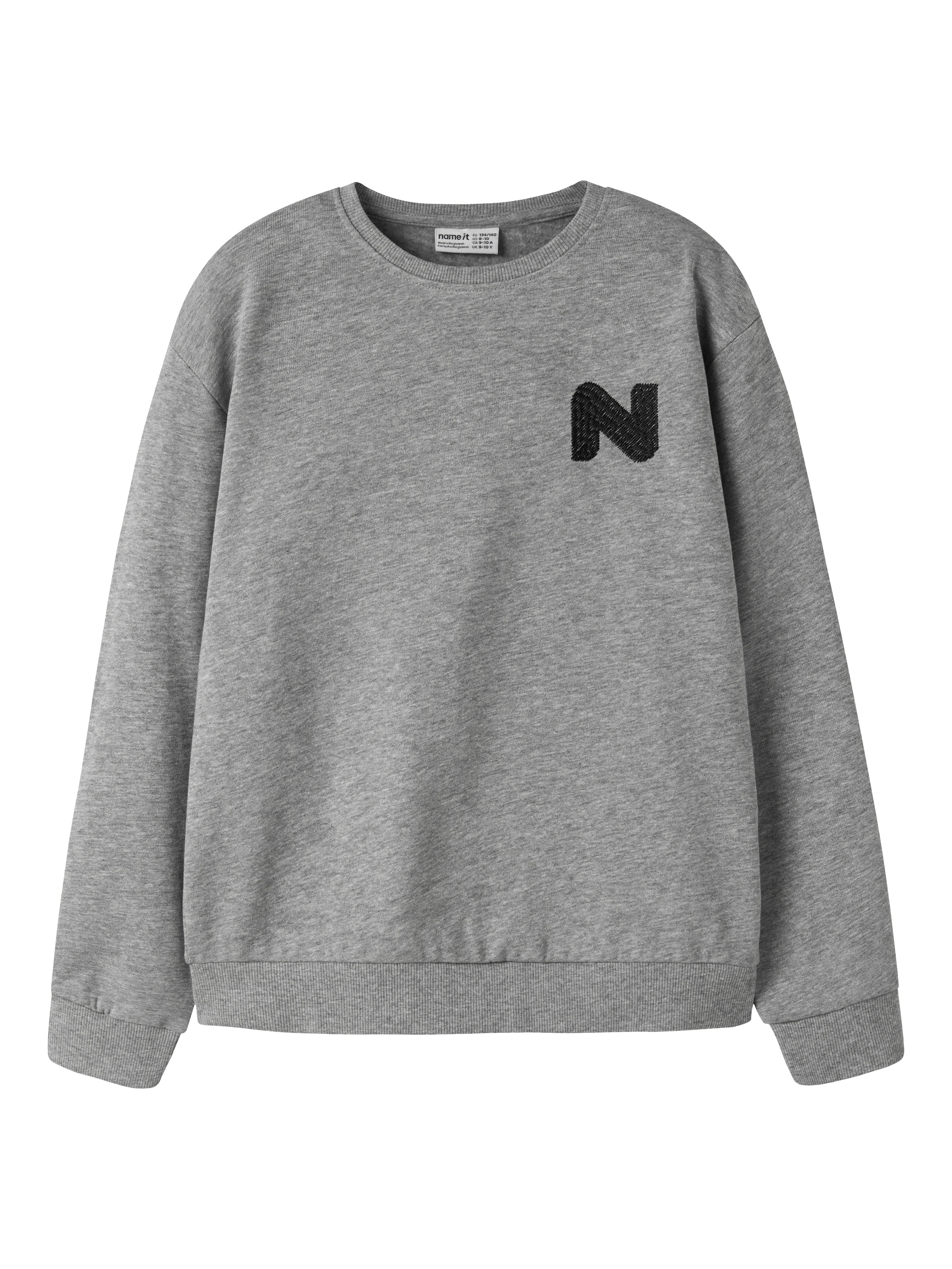 Sudadera N Gris Kid