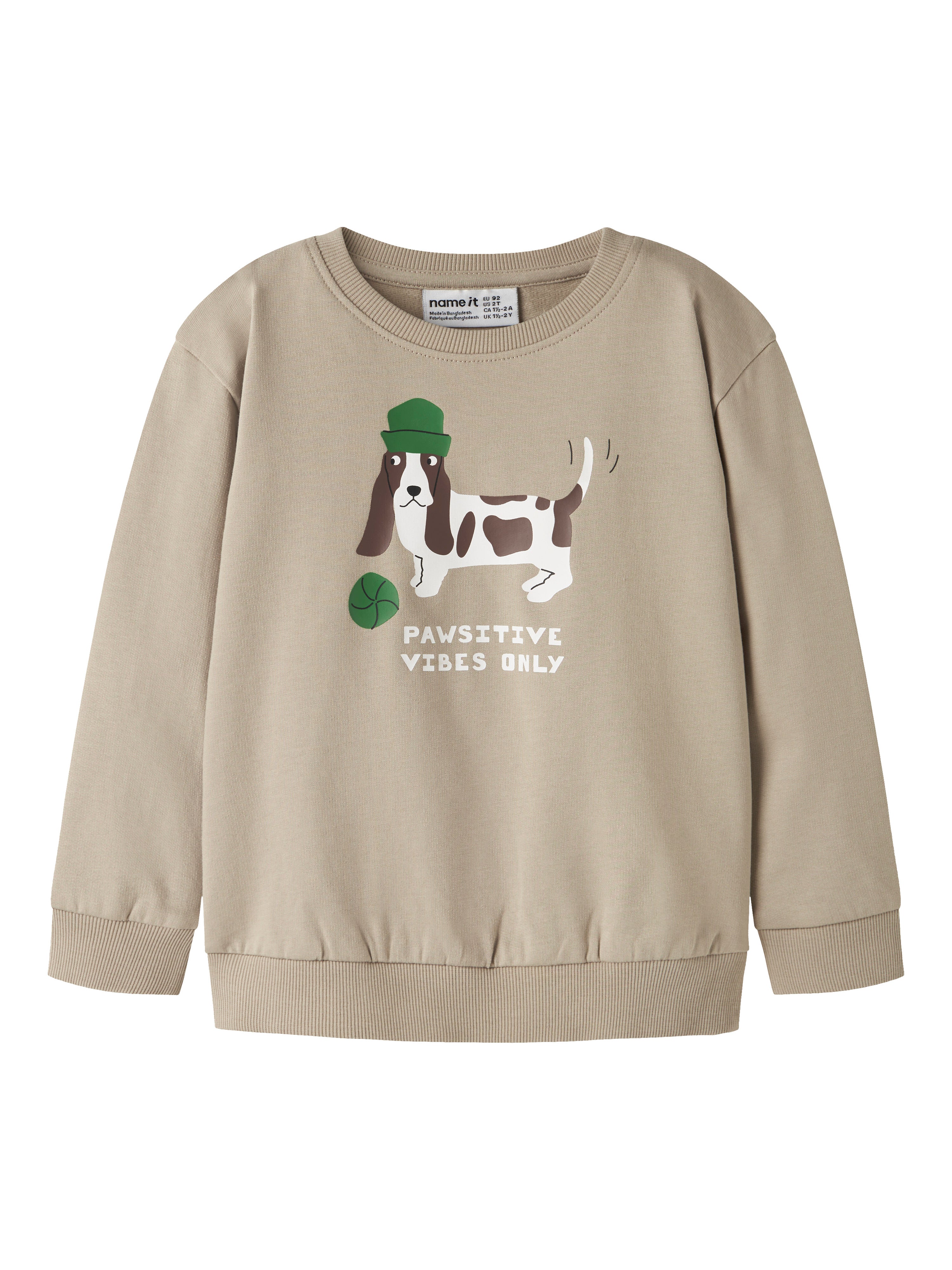 Sudadera Perrito Beige Mini