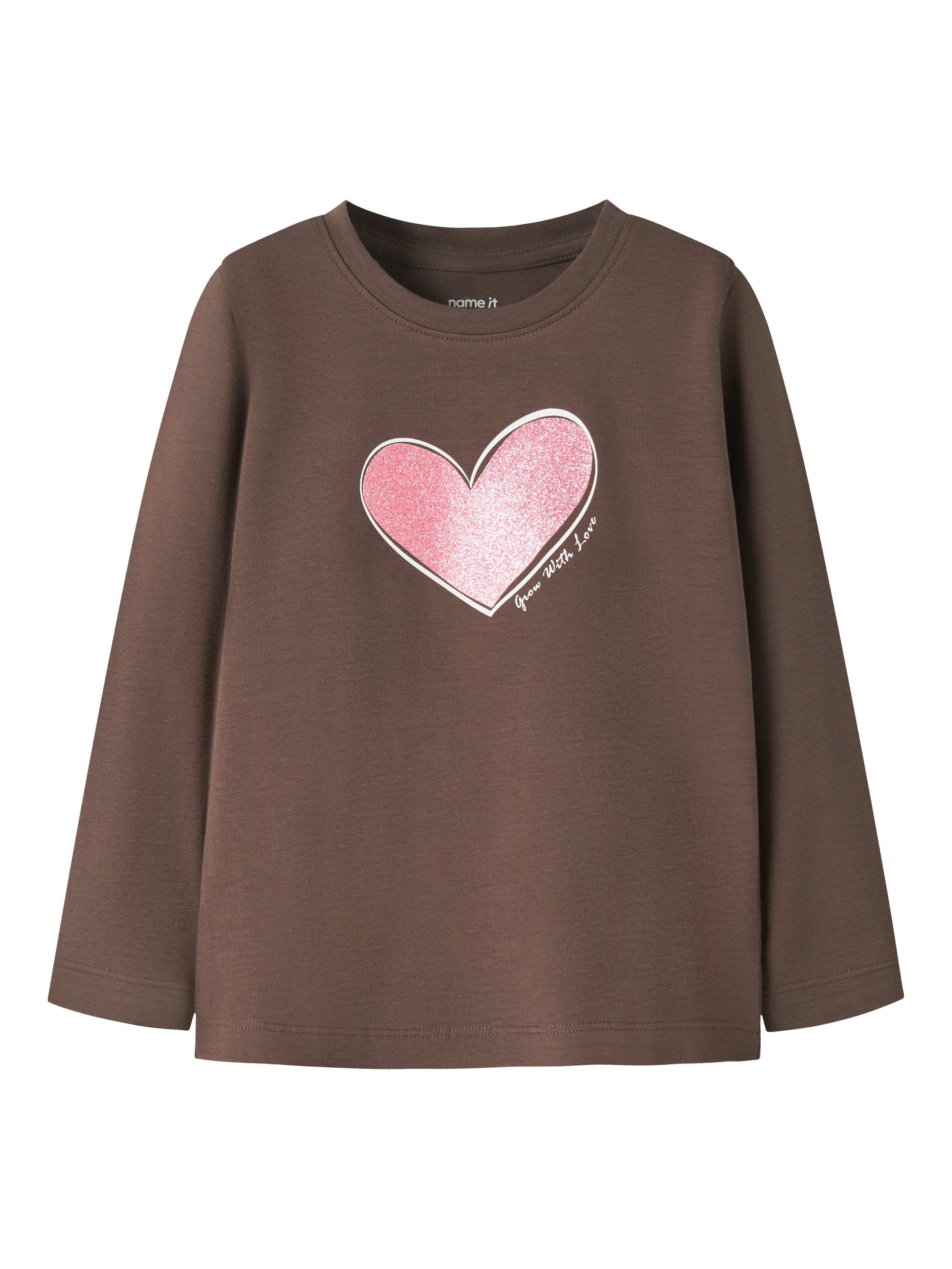 Camiseta Corazón Marrón Mini