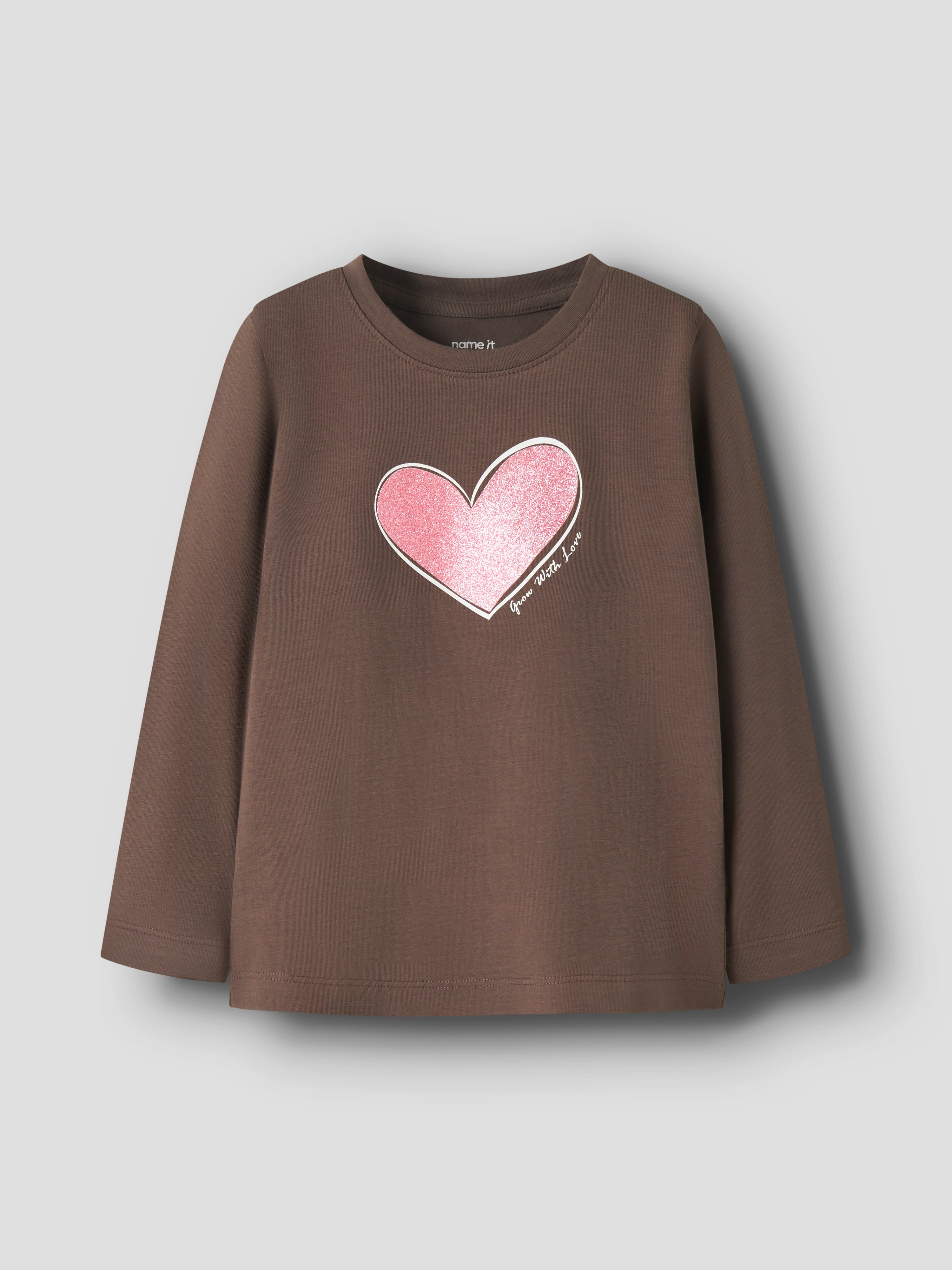 Camiseta Corazón Marrón Mini