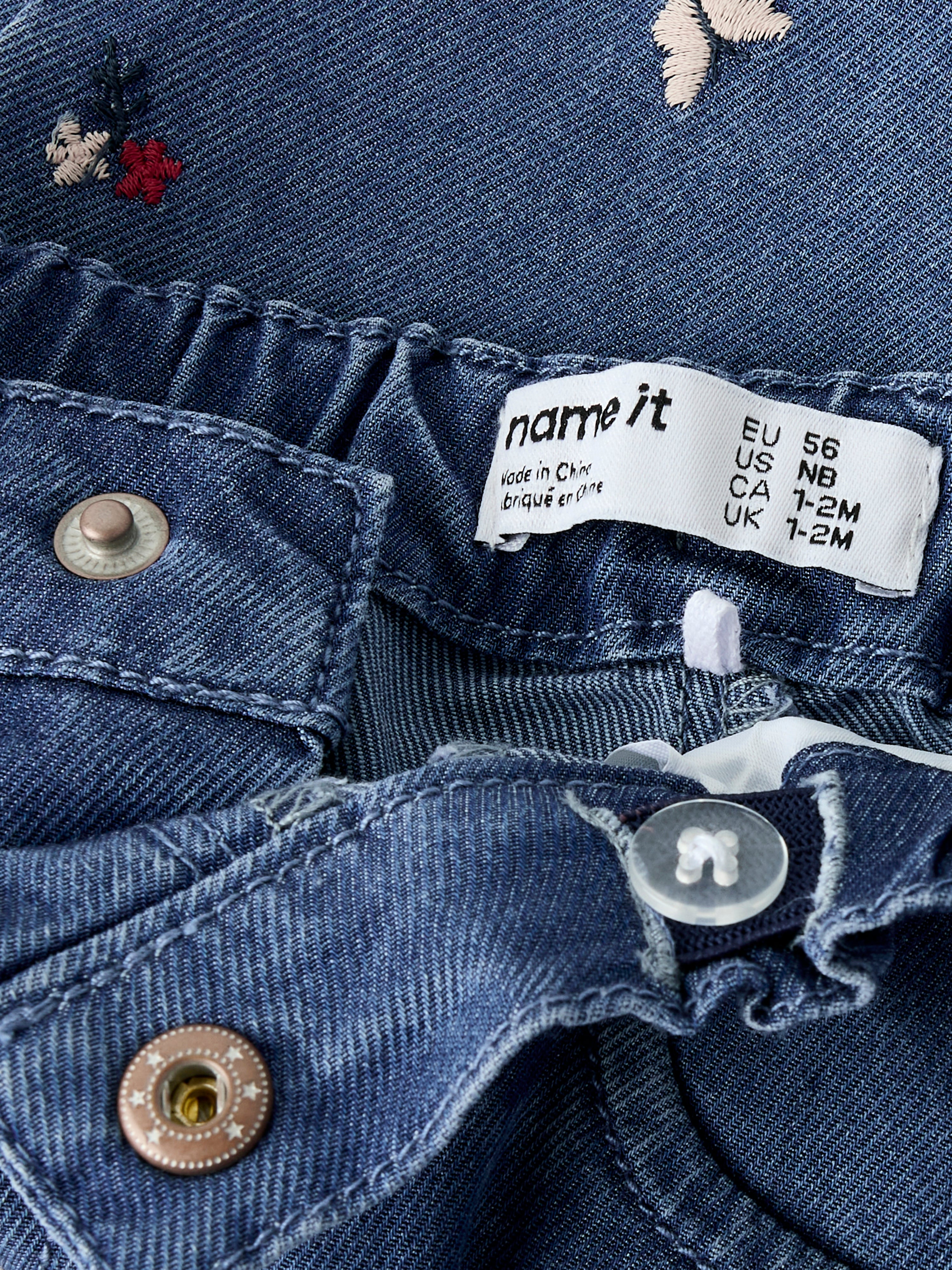 Pantalón Denim Mariposa Bebé