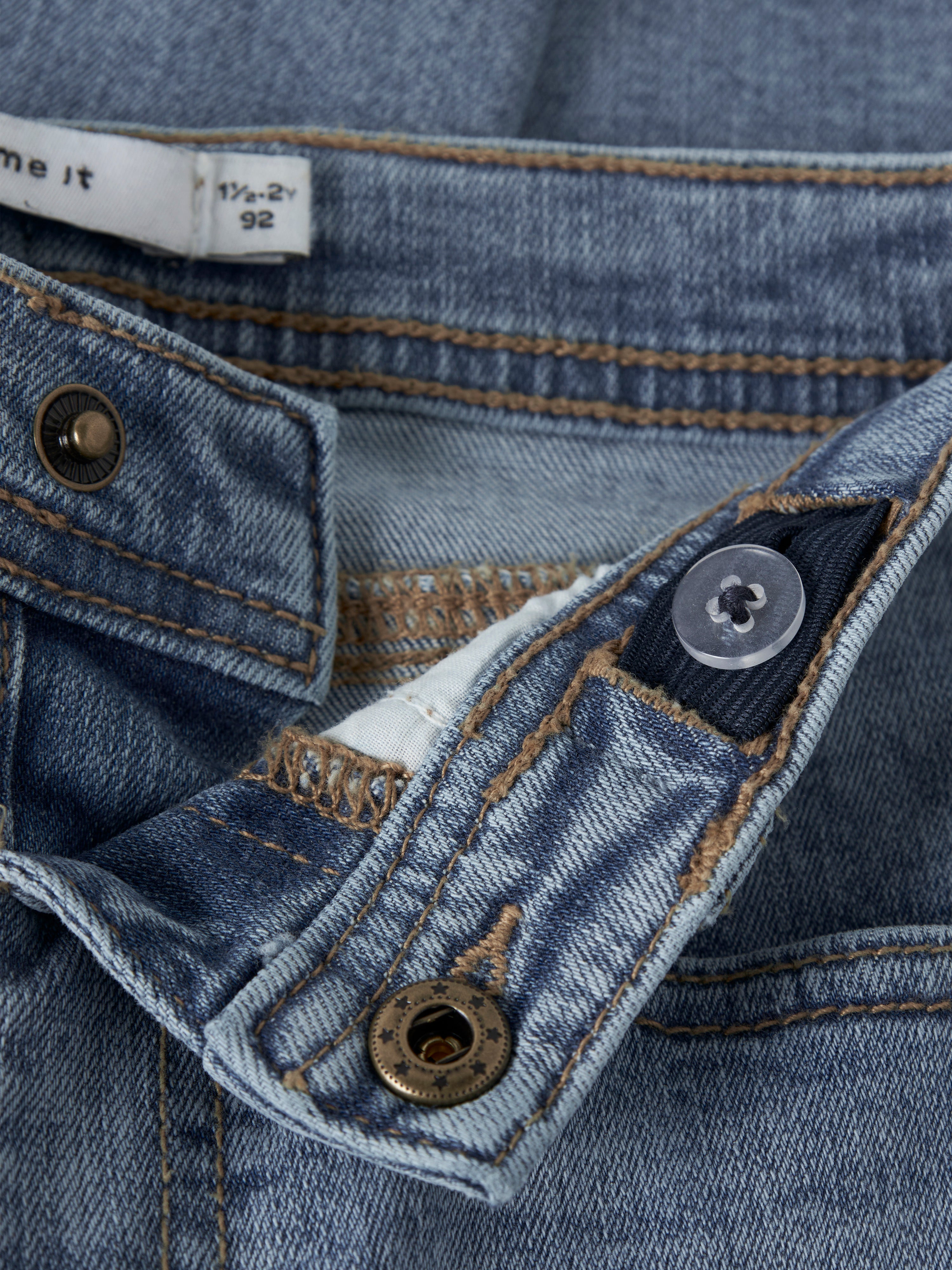 Jeans Straight Medium Blue Mini
