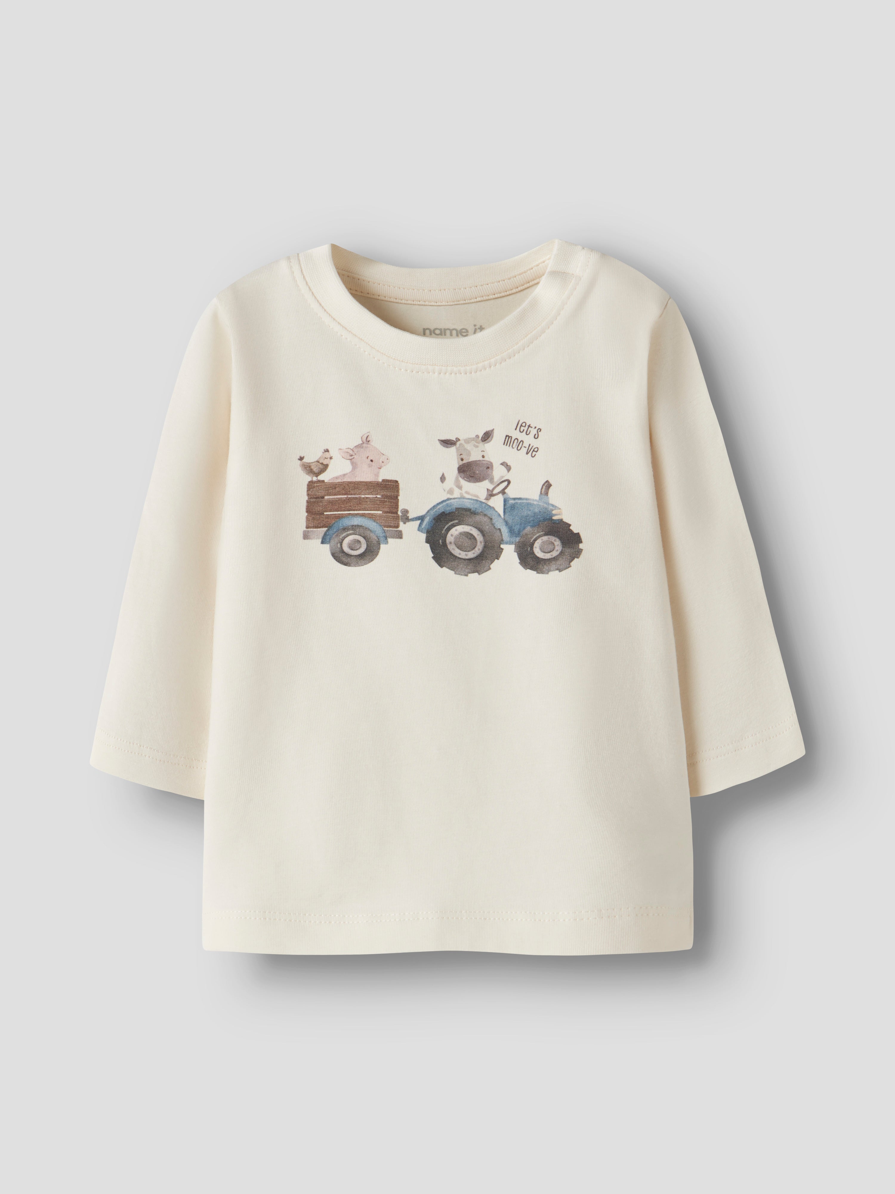 Camiseta Vaquita Crudo Bebé