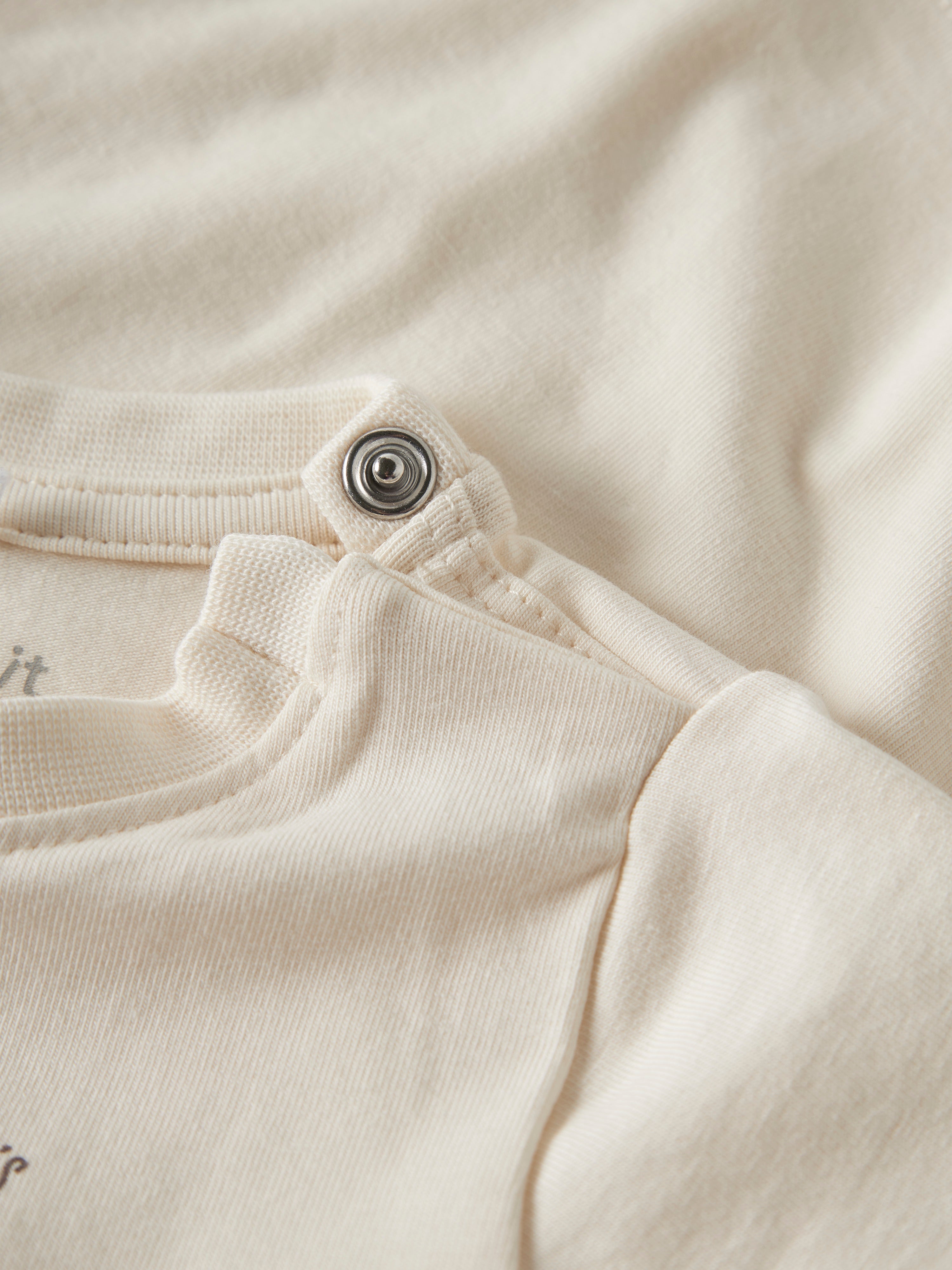 Camiseta Vaquita Crudo Bebé