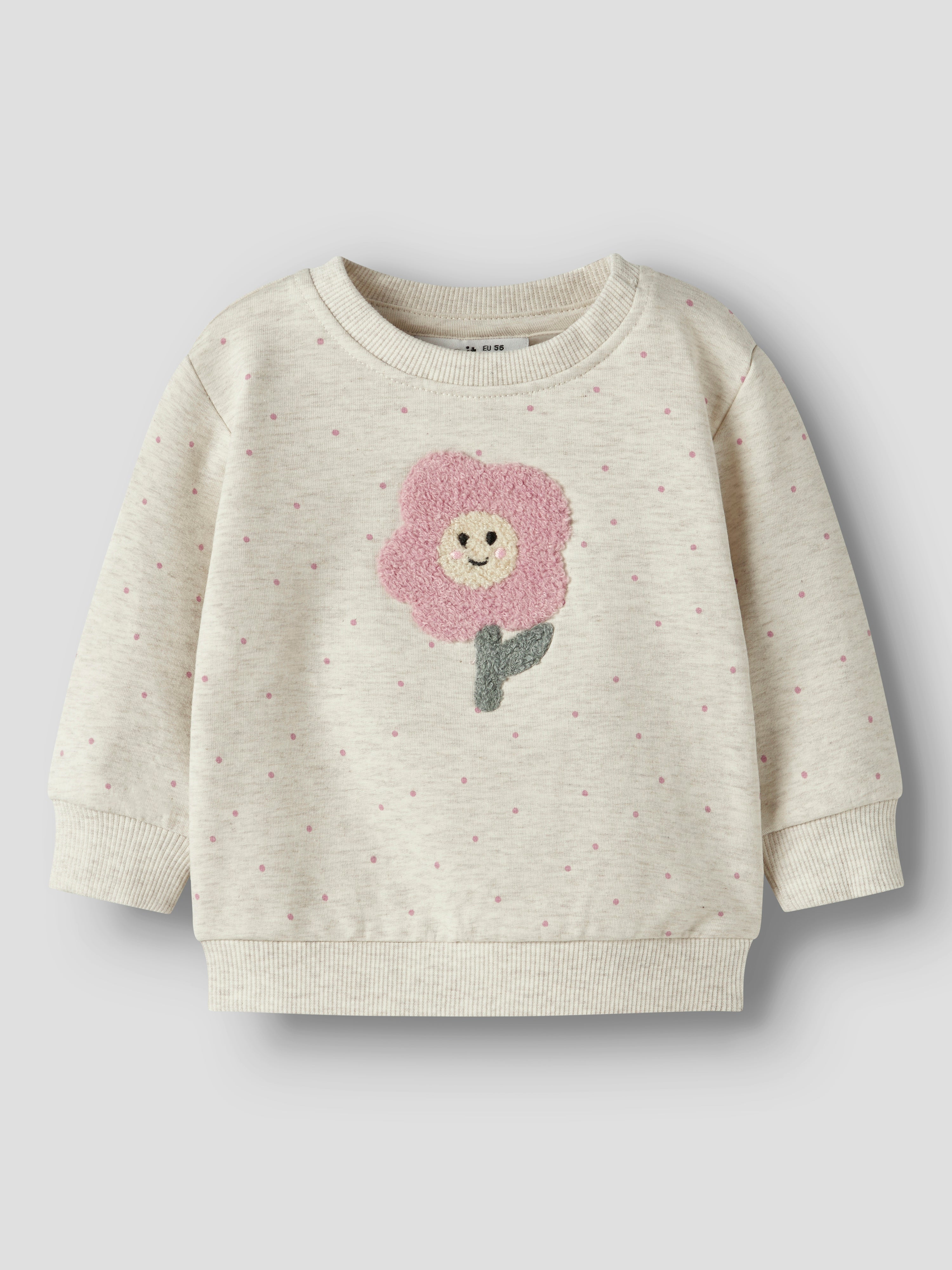 Sudadera Beige Lunares Bebé