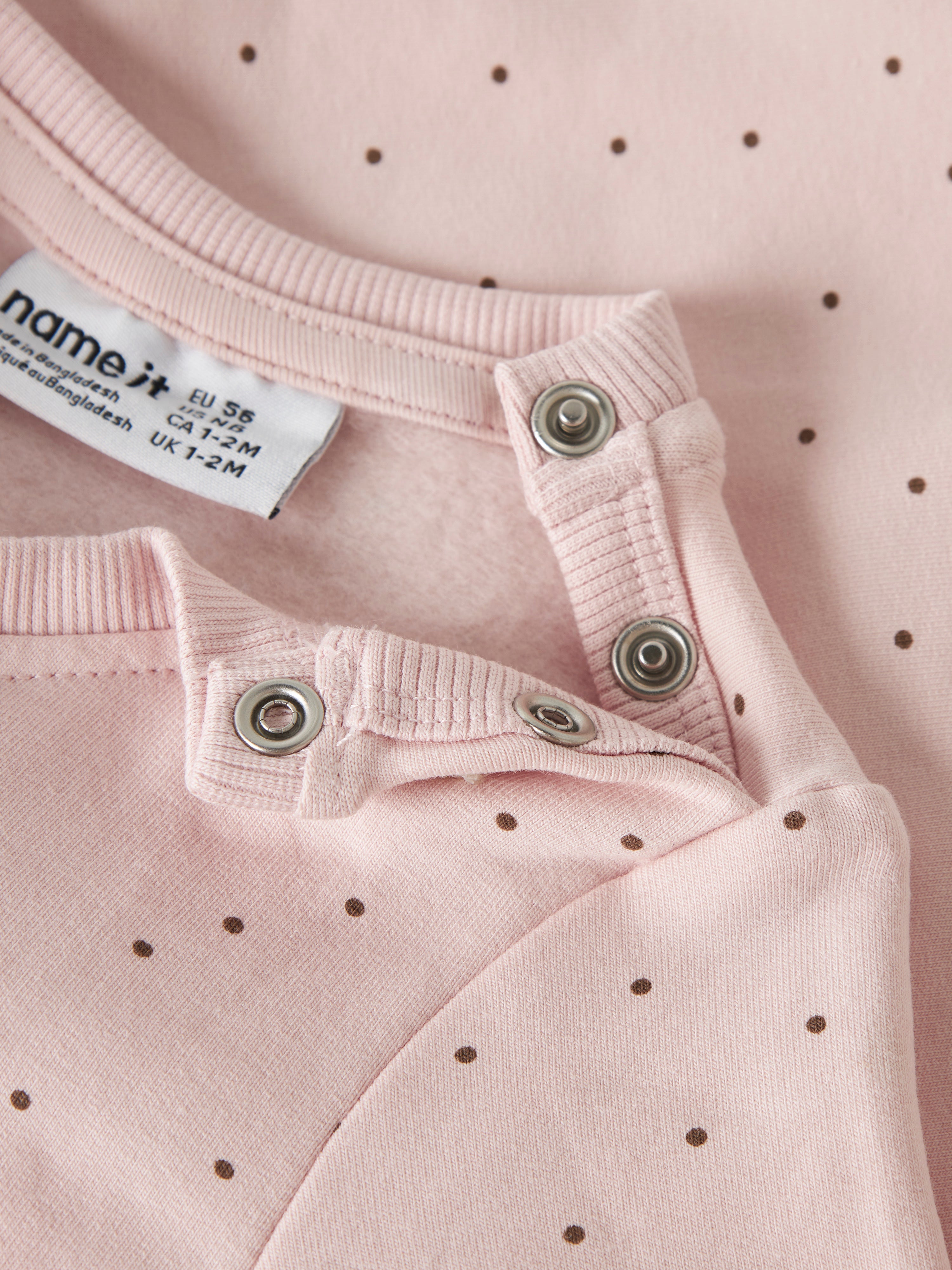 Sudadera Rosa Lunares Bebé