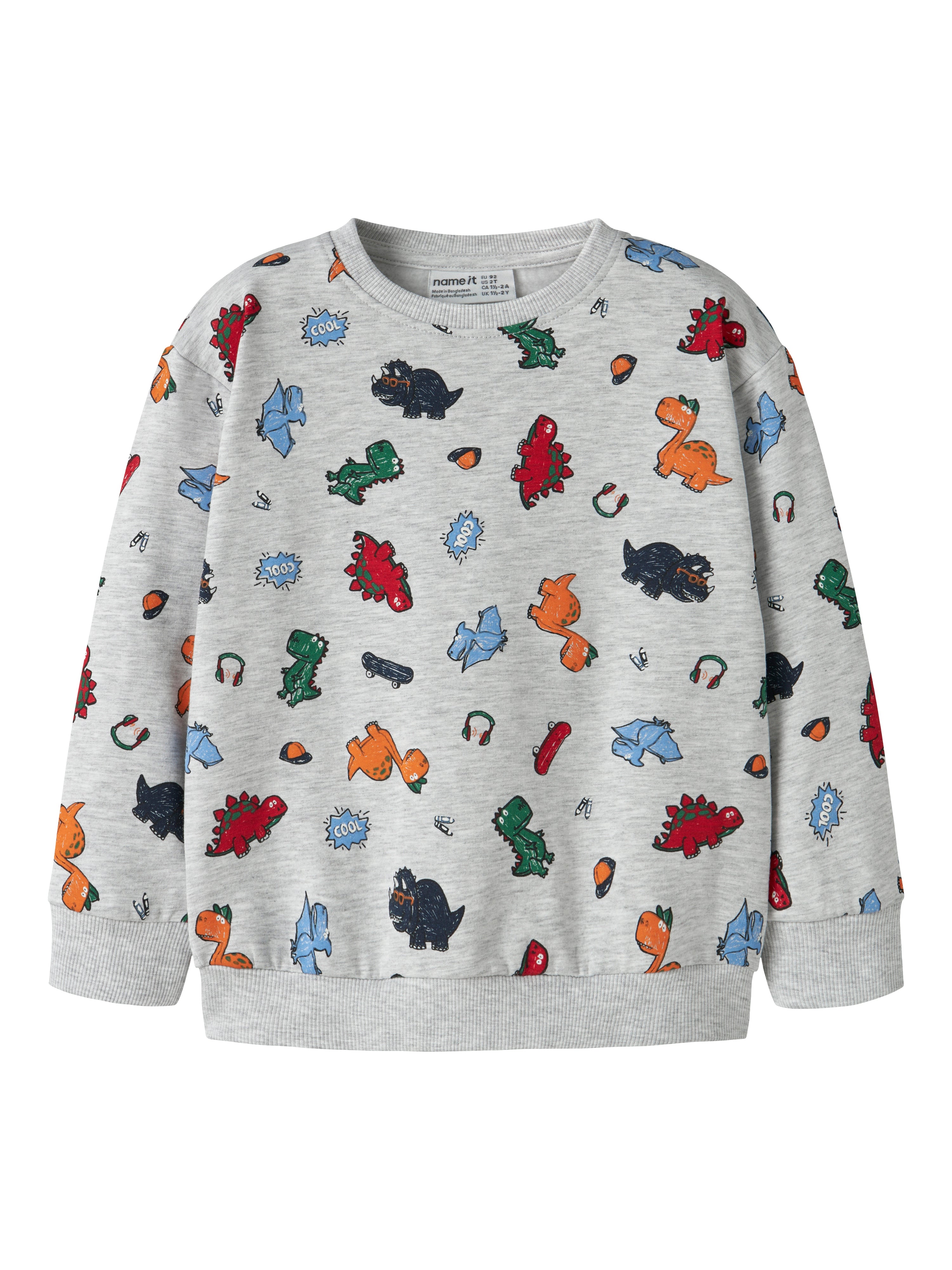 Sudadera Animalitos Gris Mini