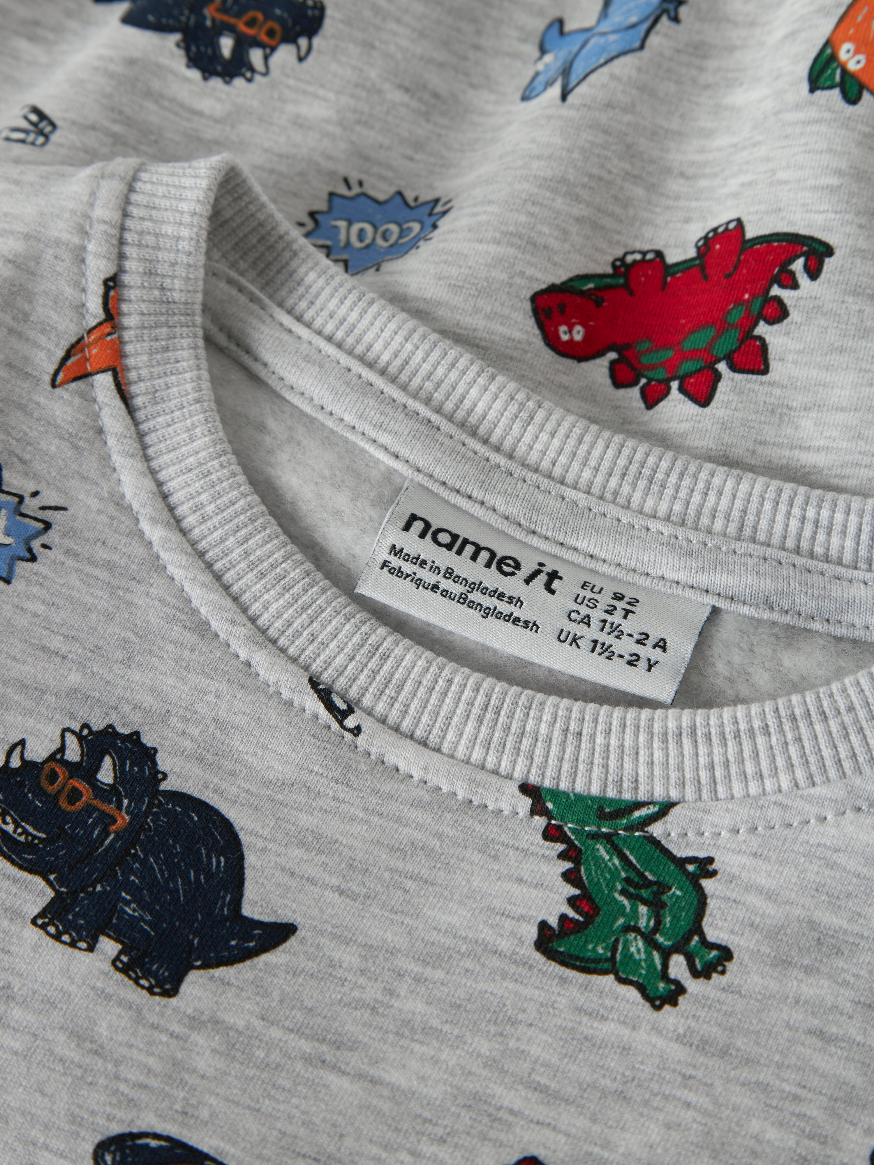 Sudadera Animalitos Gris Mini