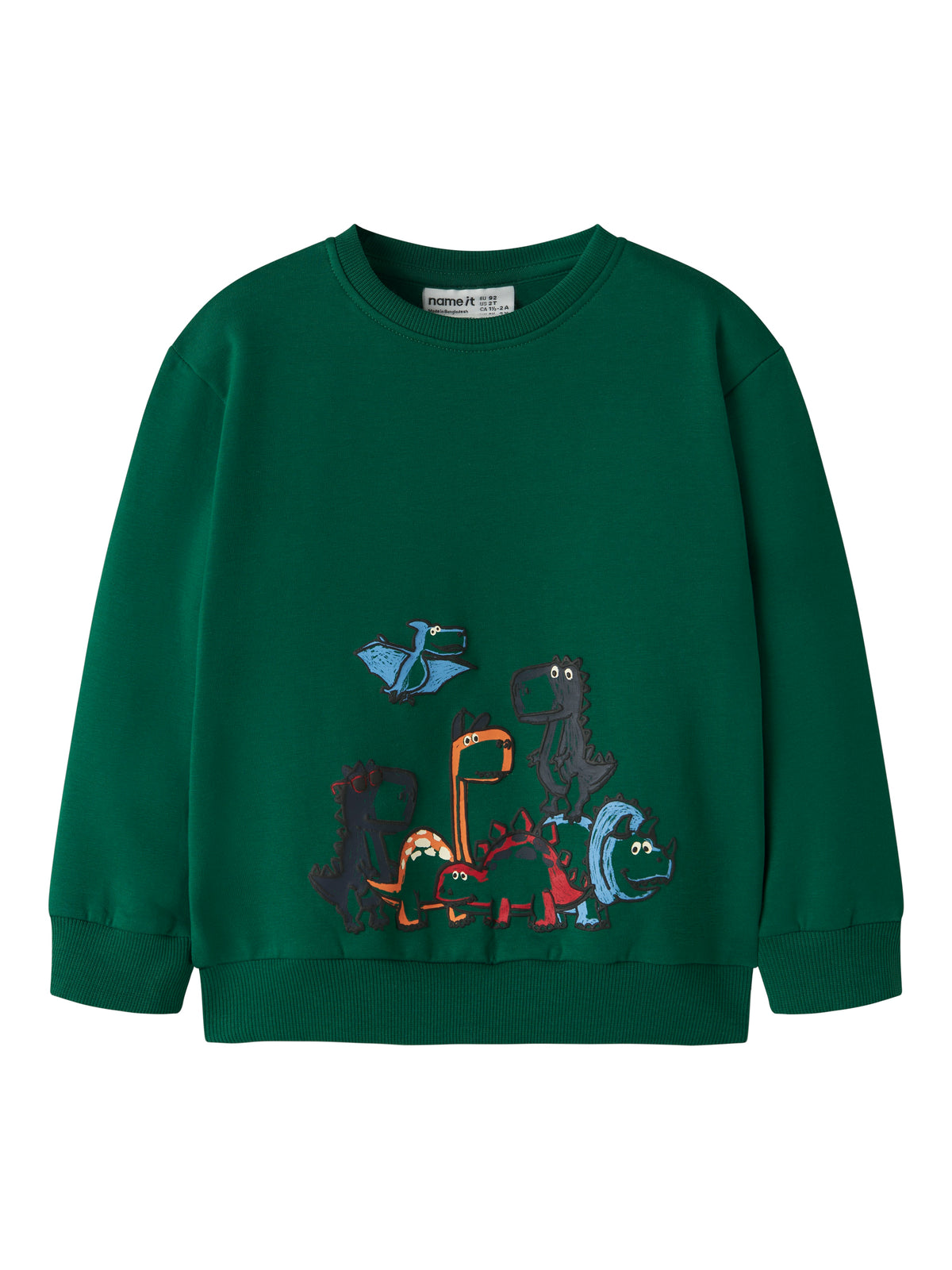 Sudadera Animalitos Verde Oscuro Mini