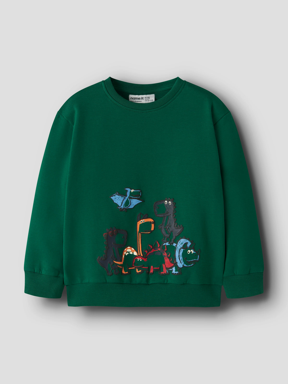 Sudadera Animalitos Verde Oscuro Mini