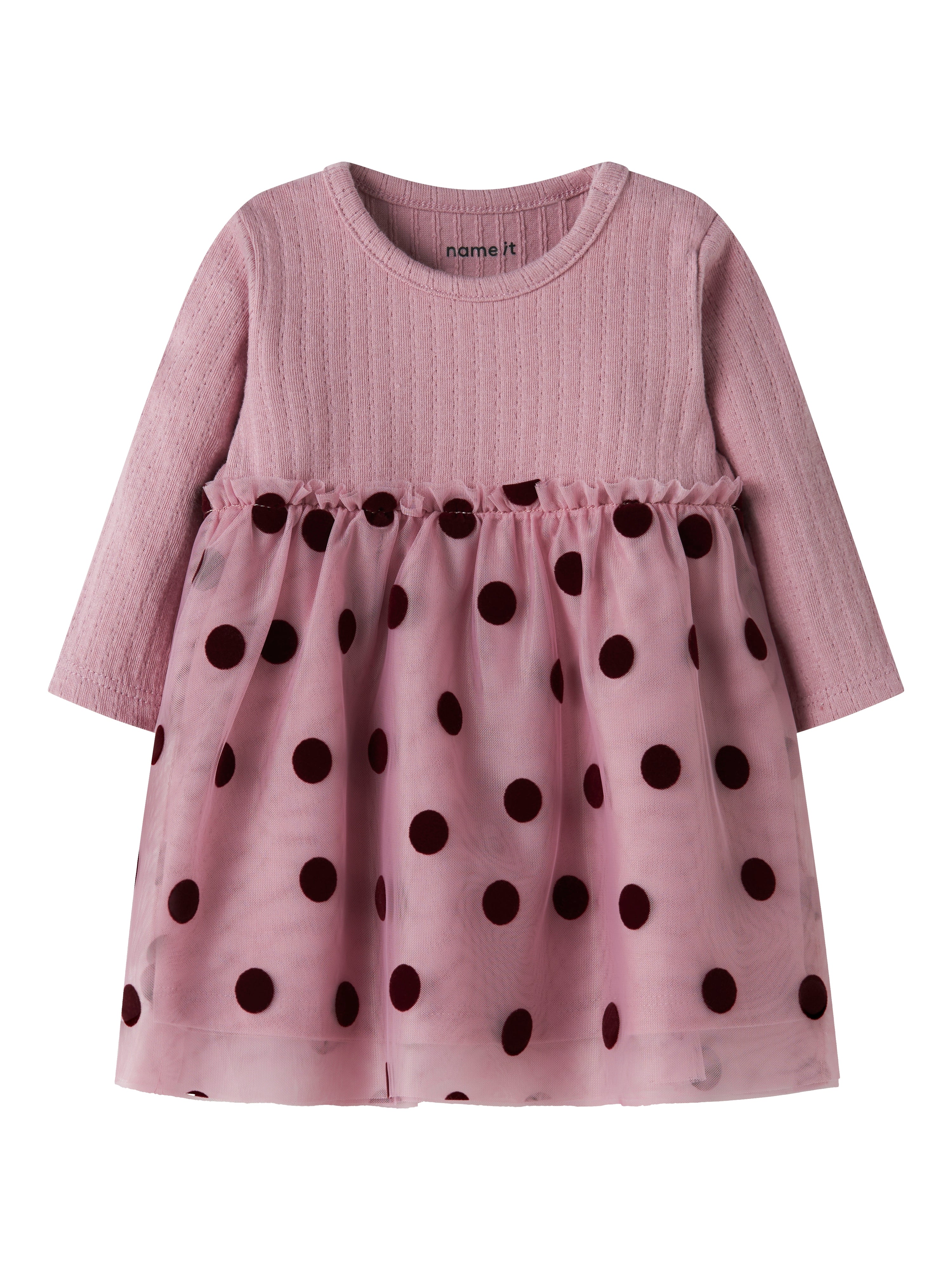 Vestido Lunares Lila Bebé