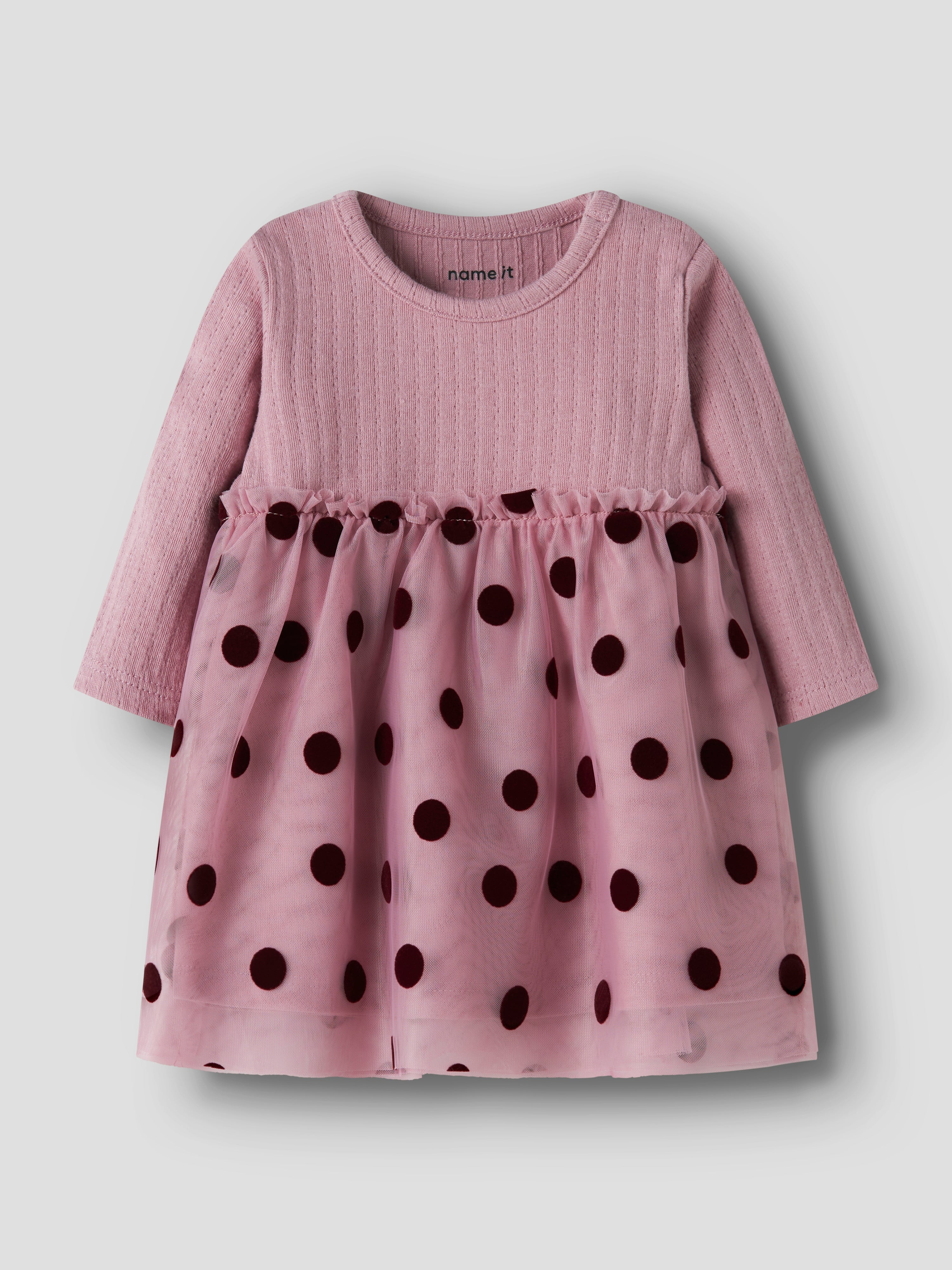 Vestido Lunares Lila Bebé