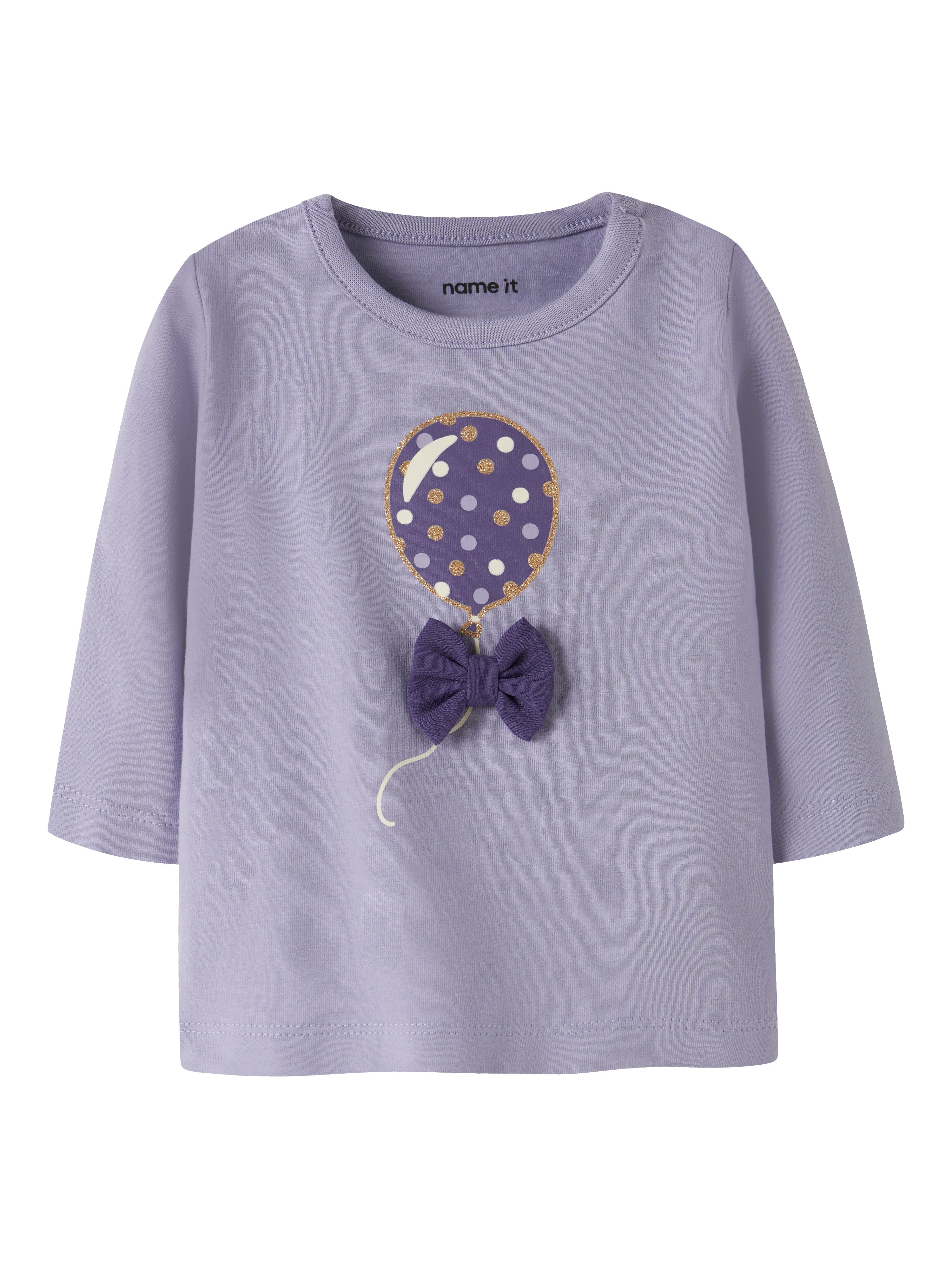 Camiseta Globo Morado Bebé