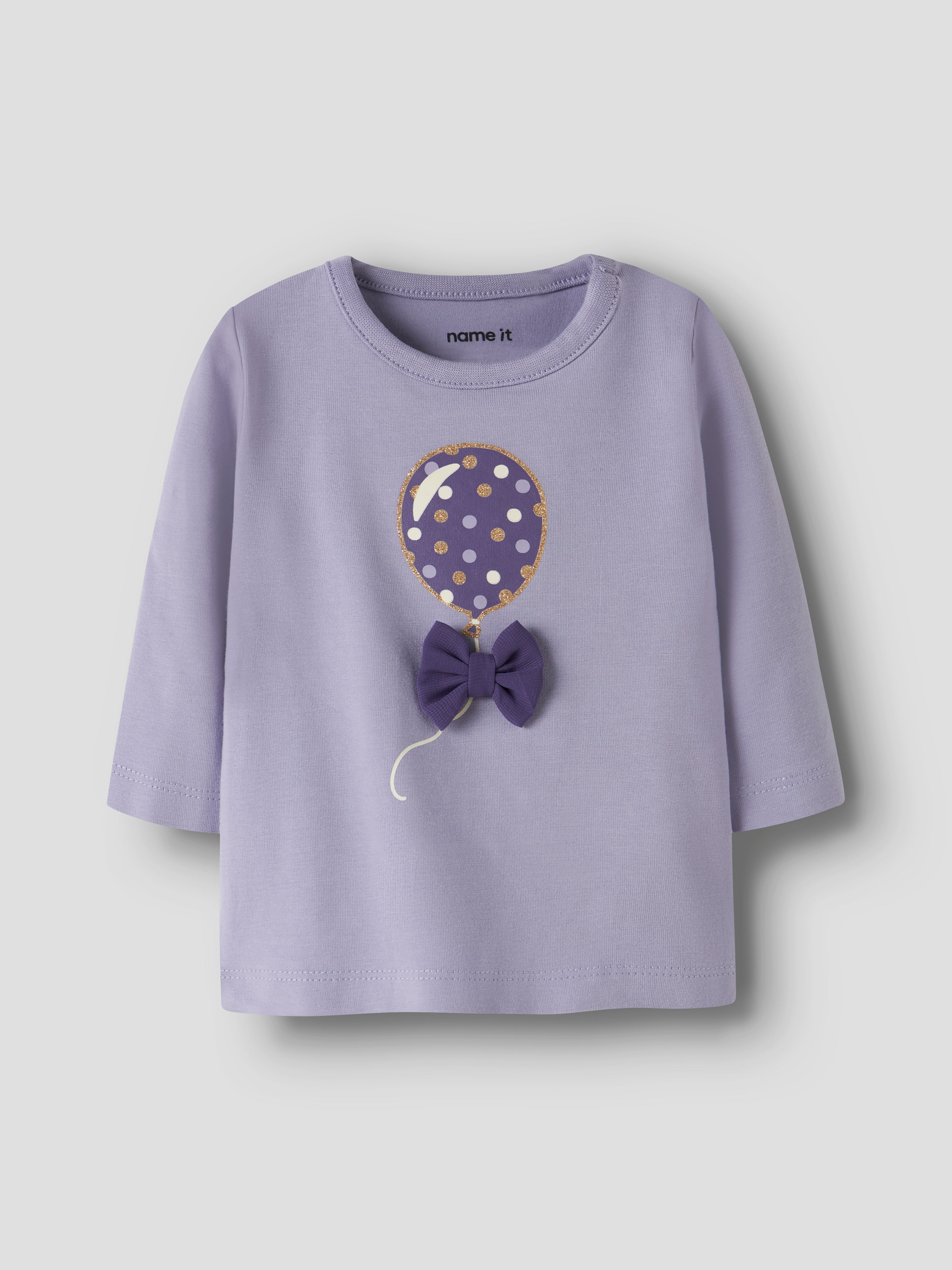 Camiseta Globo Morado Bebé