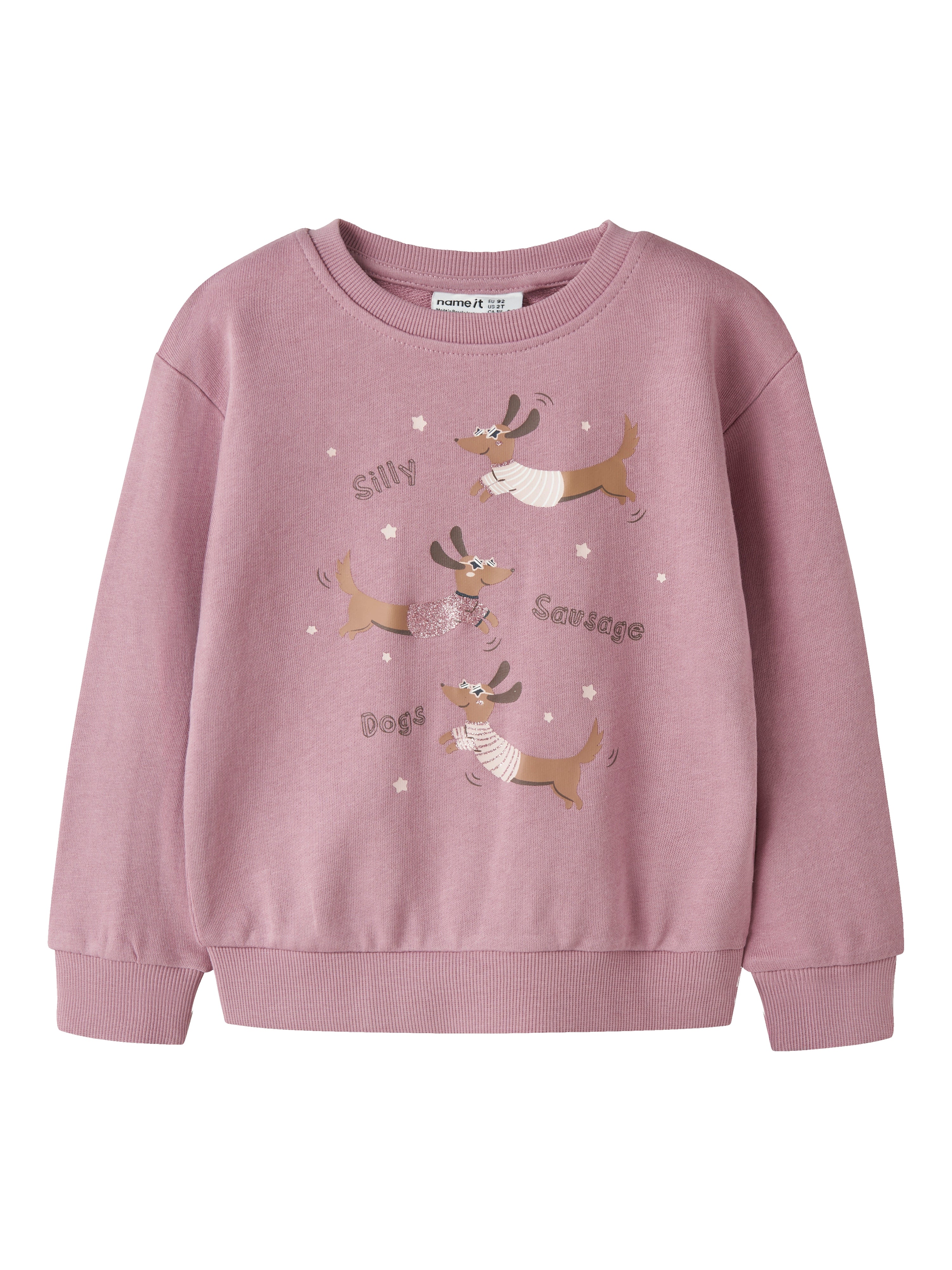 Sudadera Lila Perrito Salchicha Mini