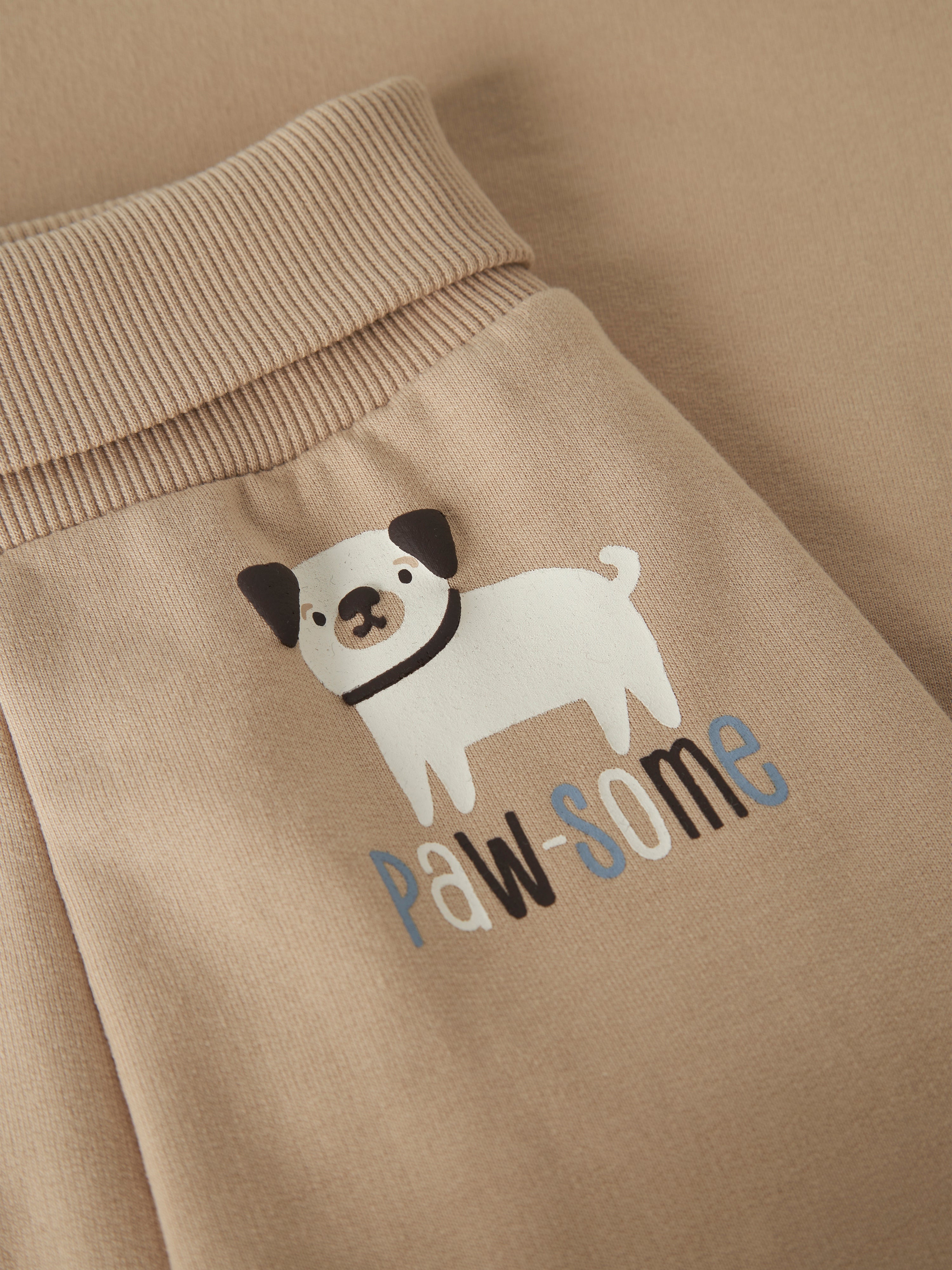 Chándal Perrito Beige Bebé