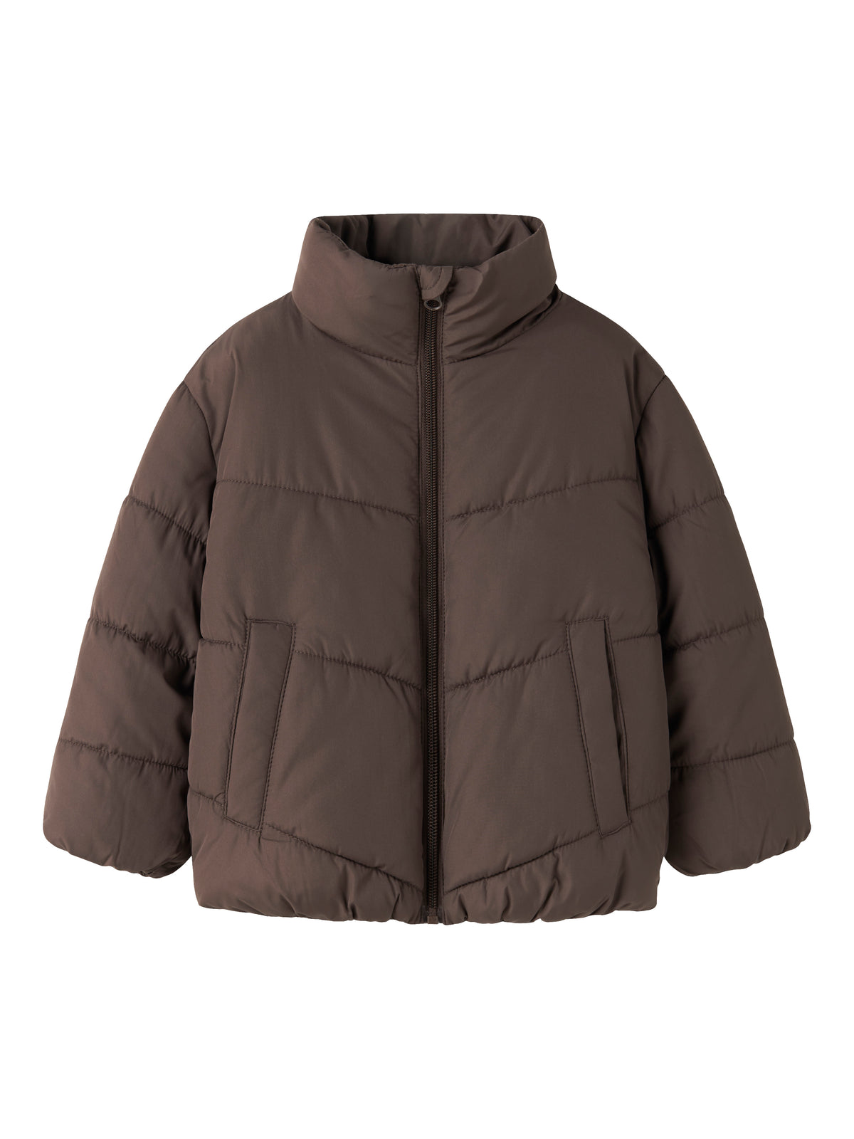Chaqueta Acolchada Marrón Mini