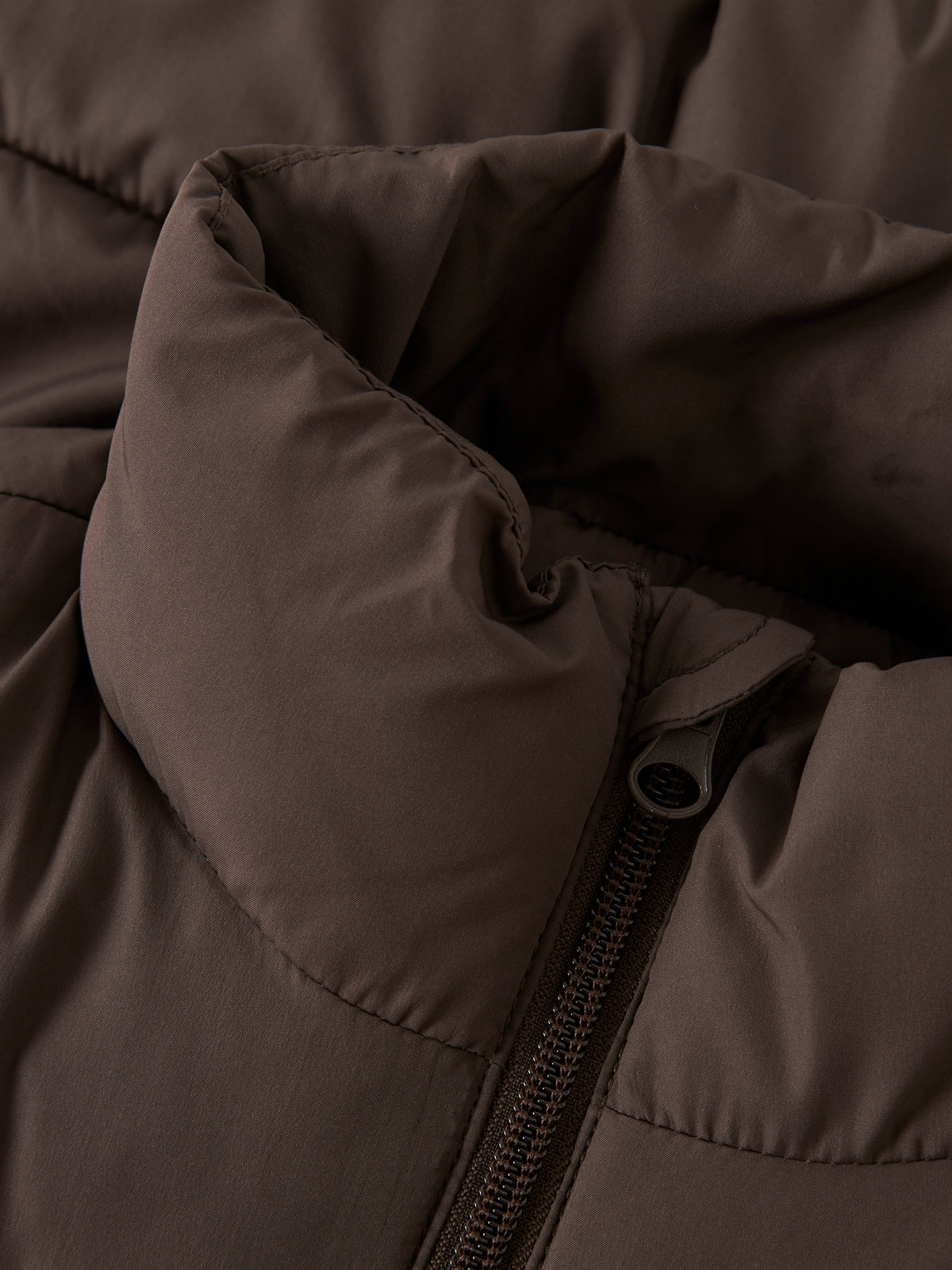 Chaqueta Acolchada Marrón Mini