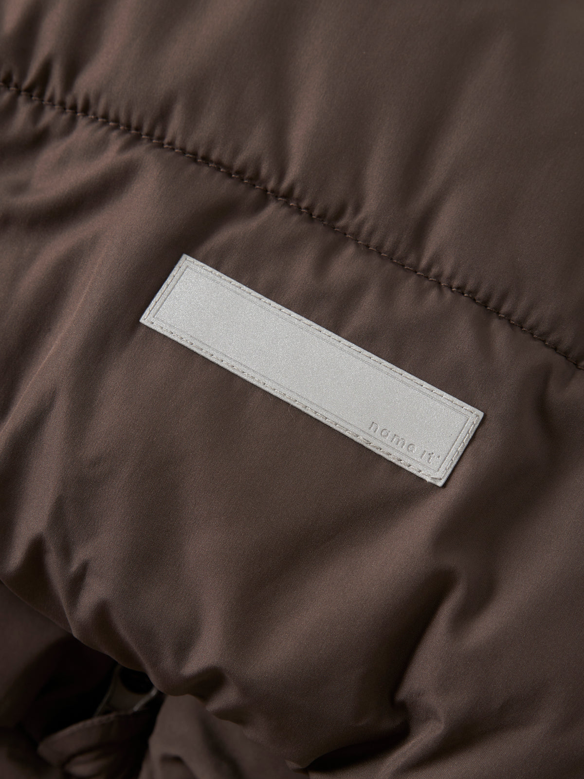 Chaqueta Acolchada Marrón Mini