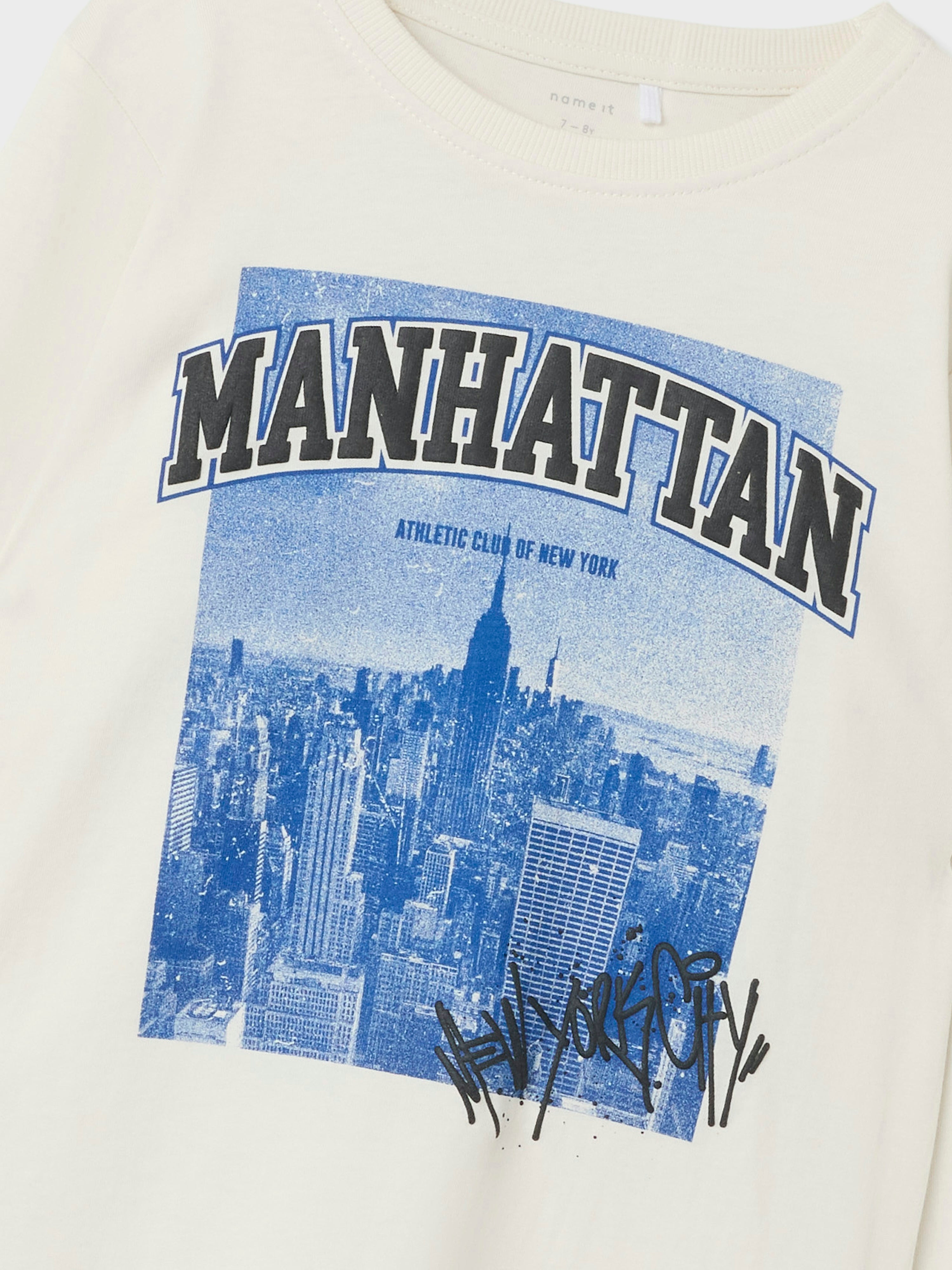 Camiseta Manhattan Blanca Kid