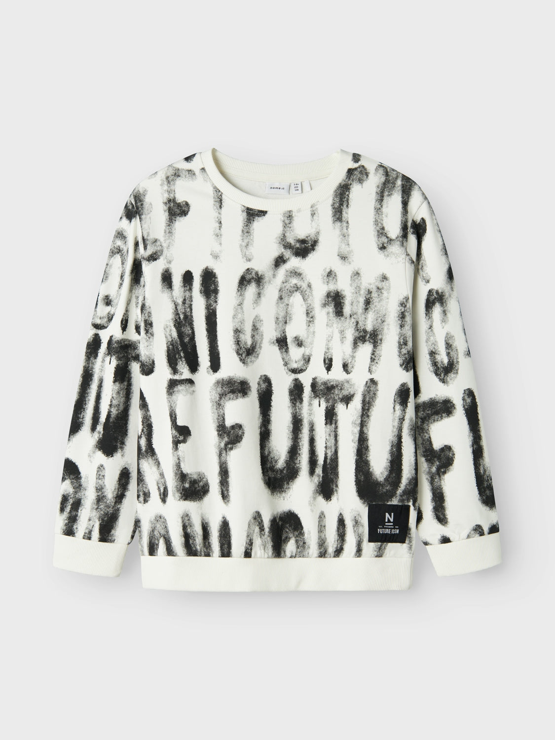Sudadera Letras Kid Blanca