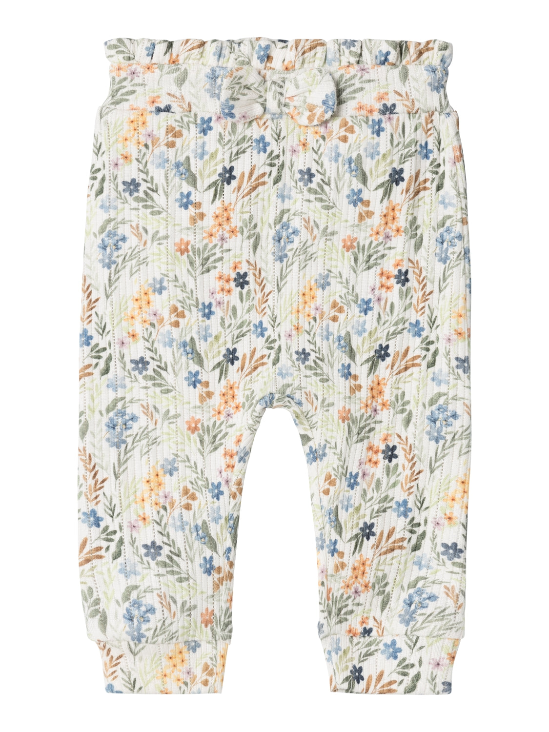 Pantalón Floral Bebé Blanco