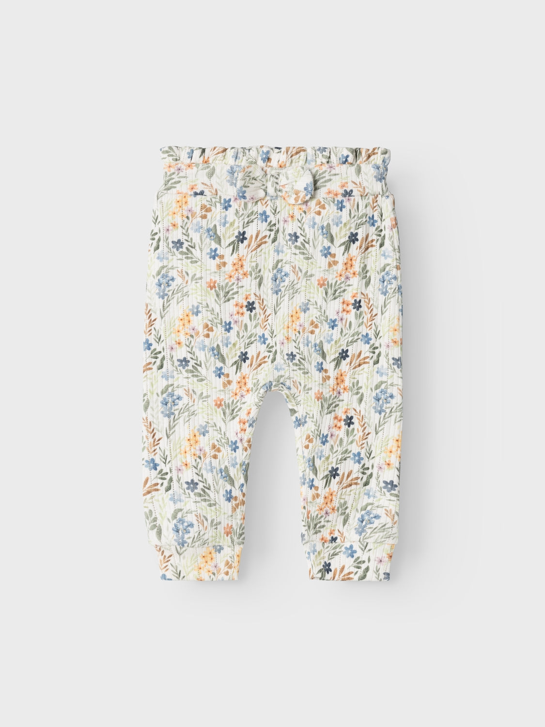 Pantalón Floral Bebé Blanco