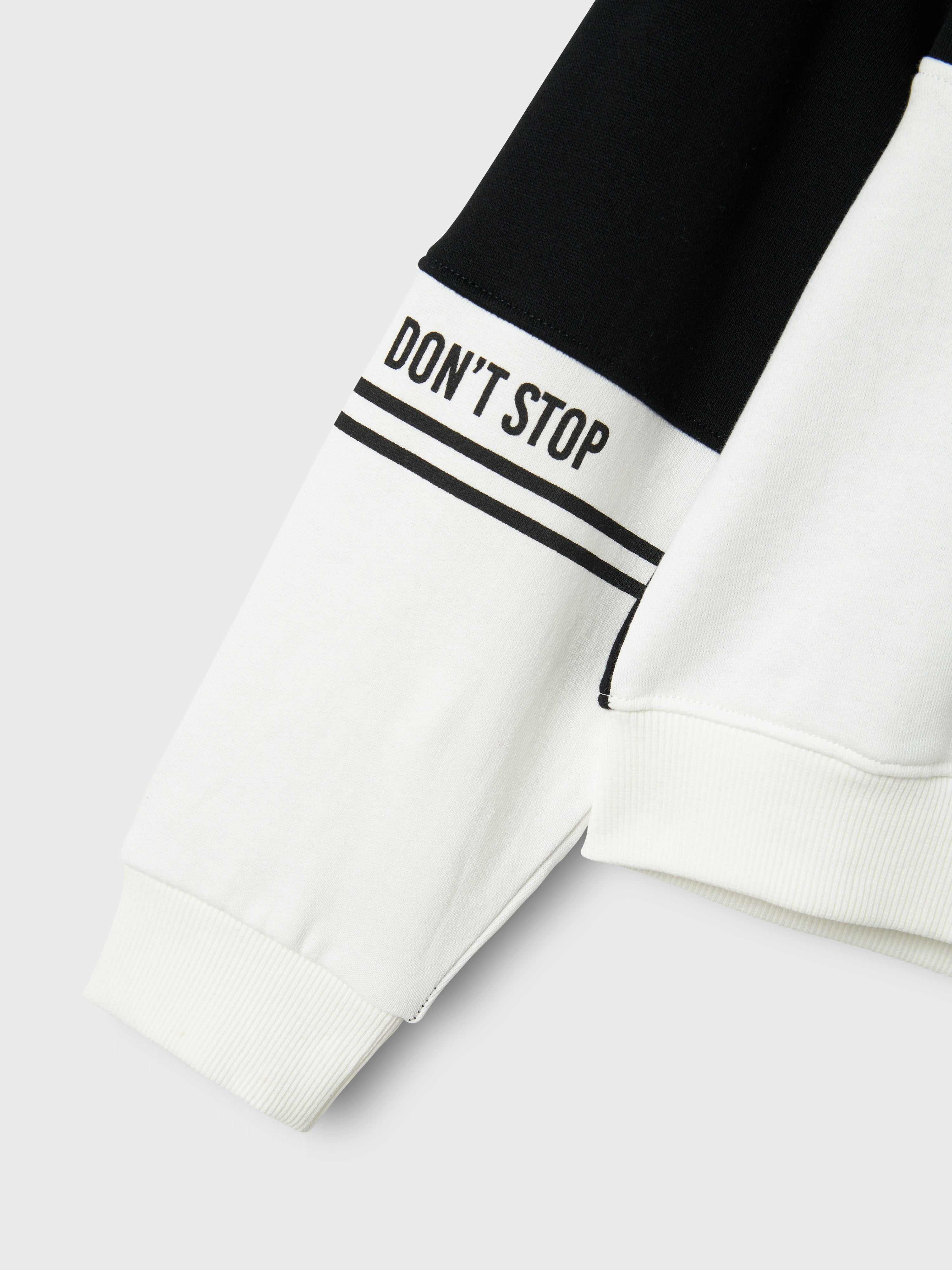 Sudadera Bicolor Kid Blanco/Negro