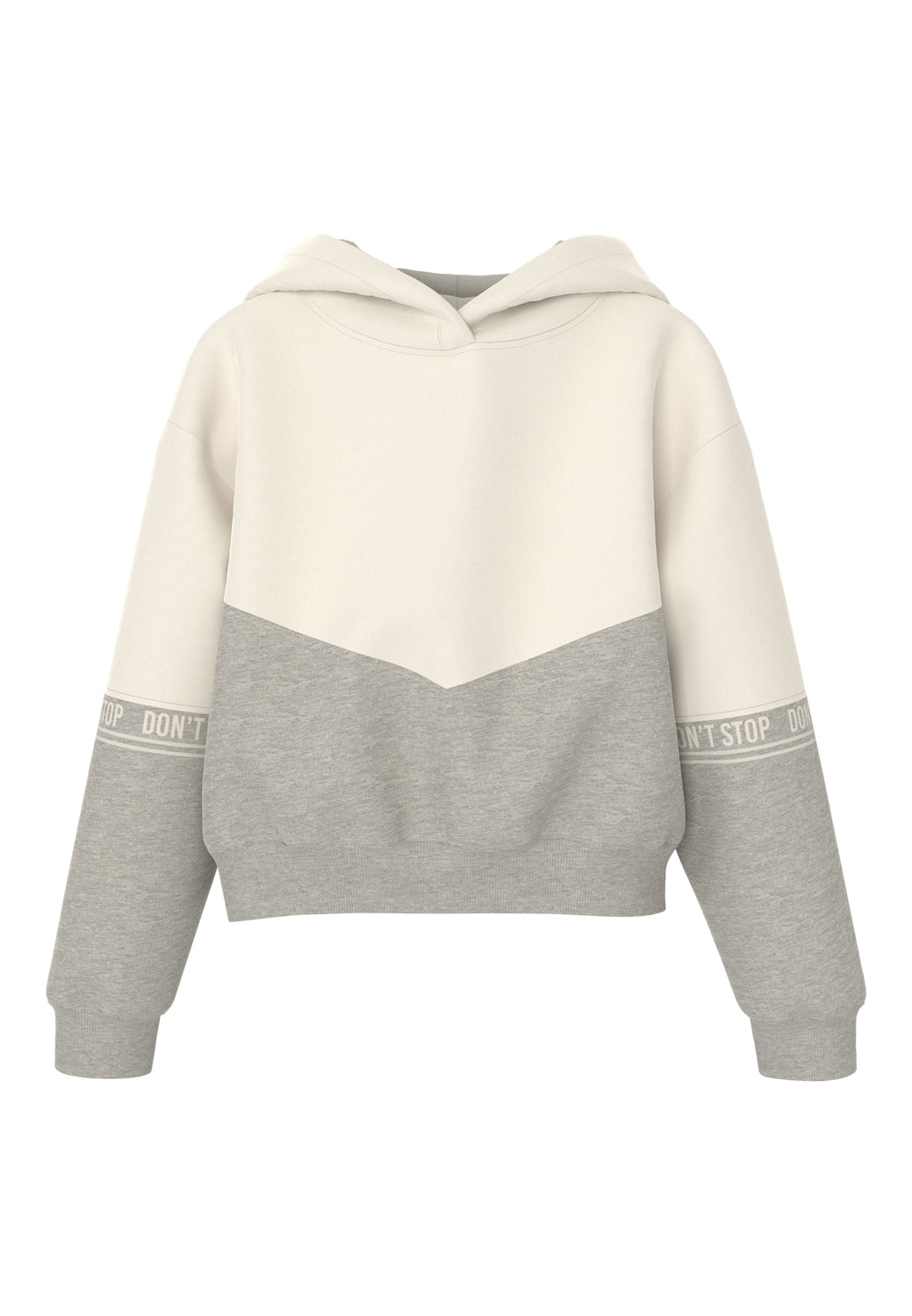 Sudadera Bicolor Gris/Blanco