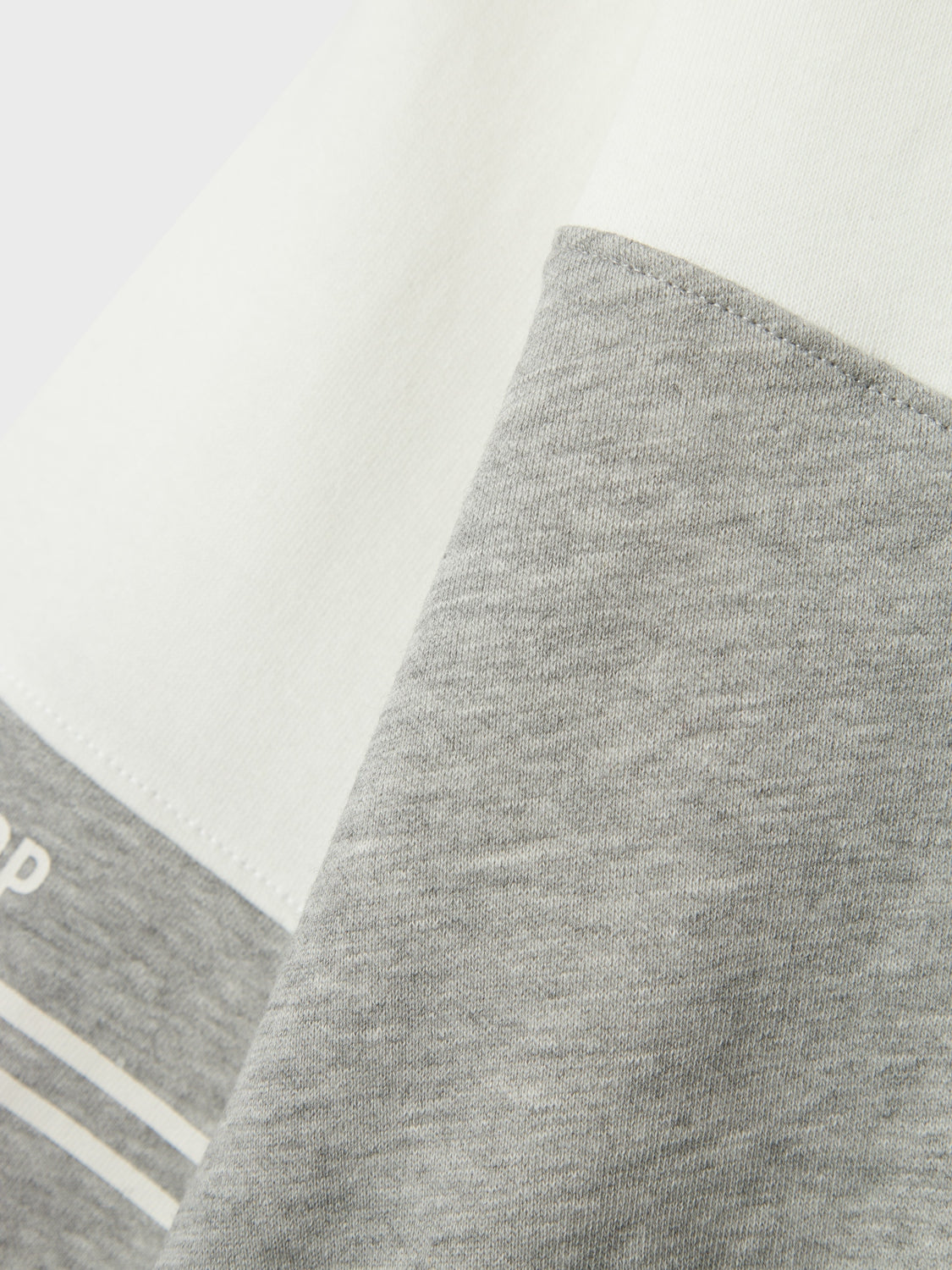 Sudadera Bicolor Gris/Blanco