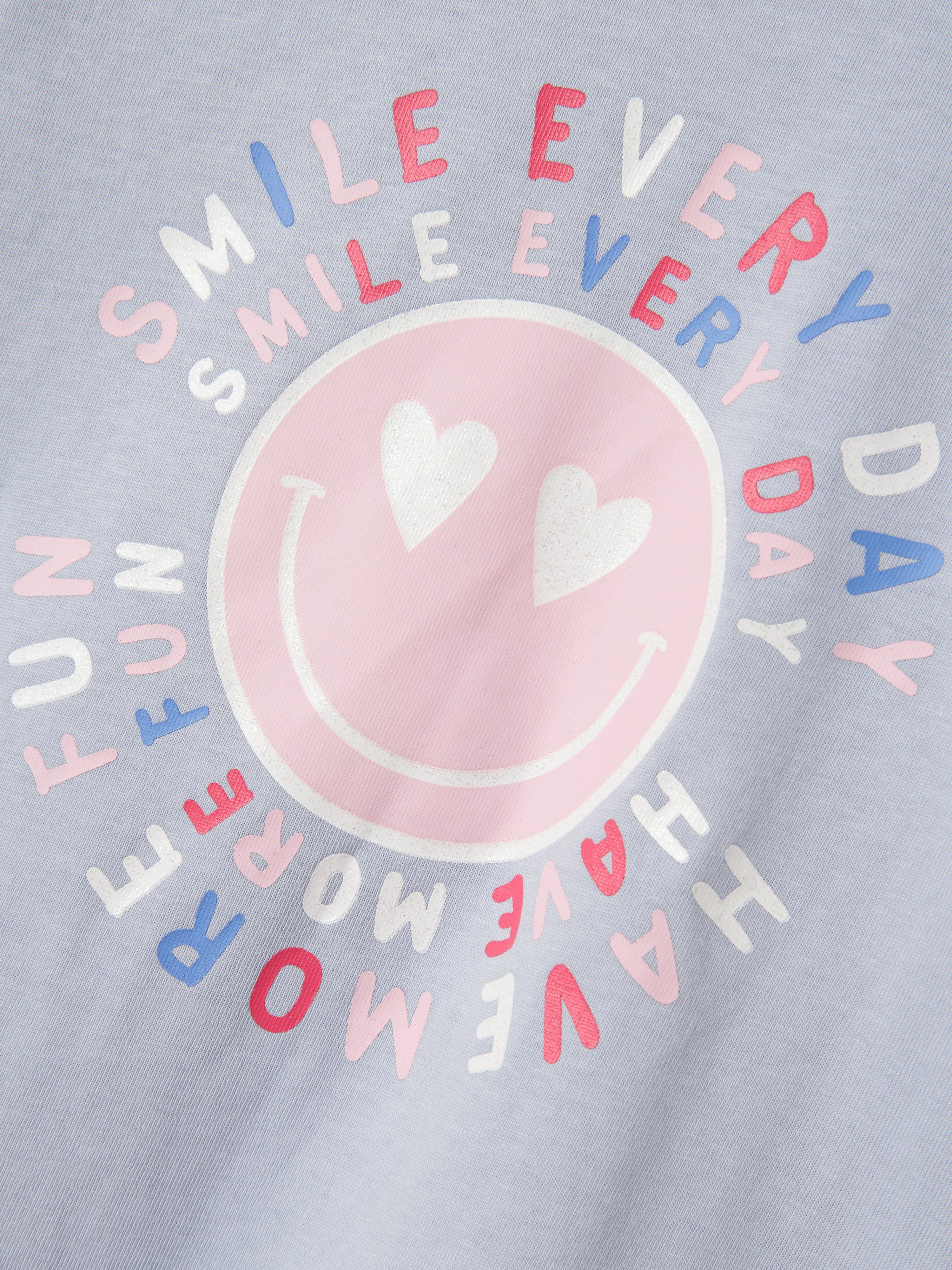 Camiseta Smiley Lila Mini