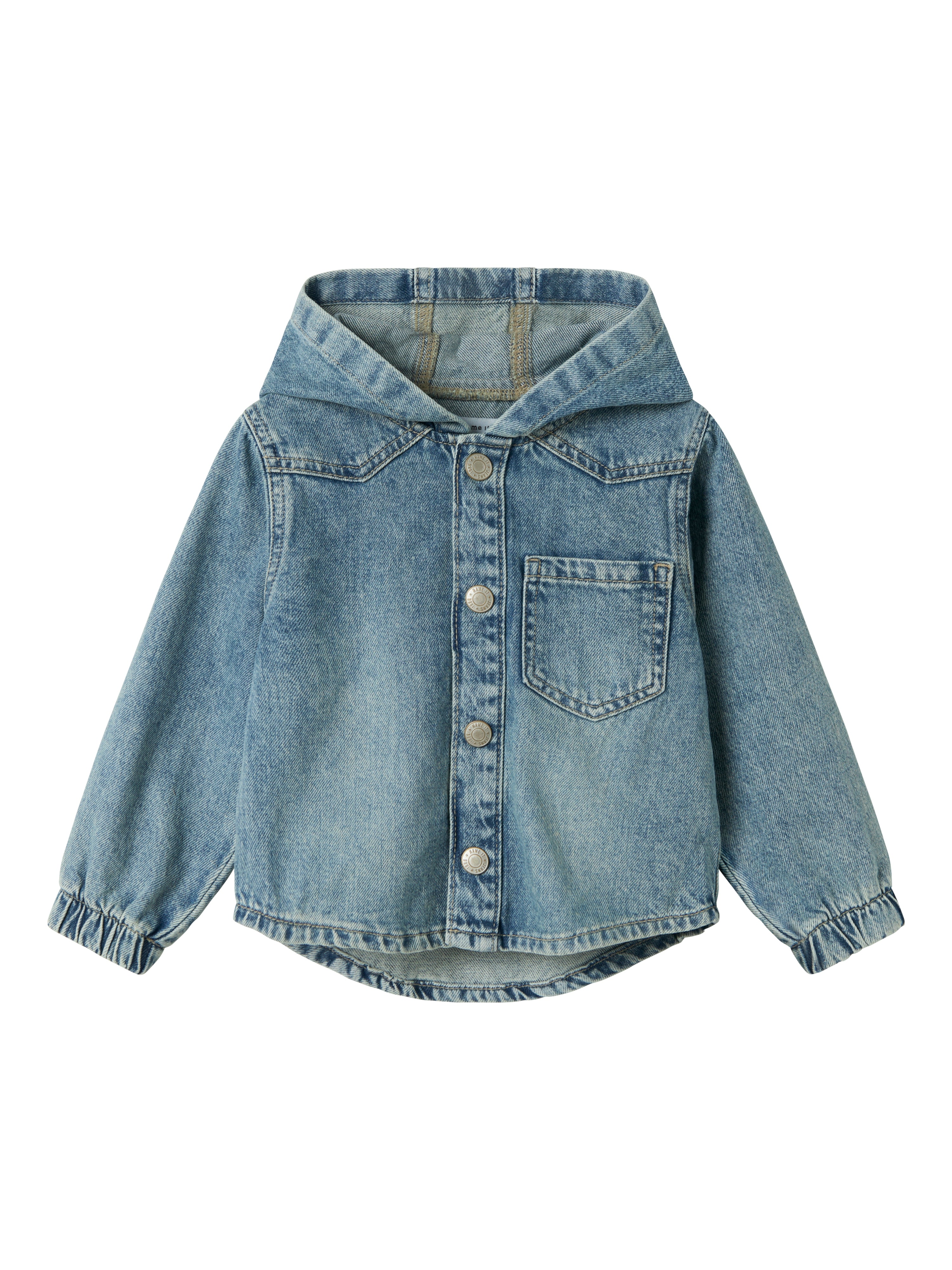 Chaqueta Denim Capucha Mini
