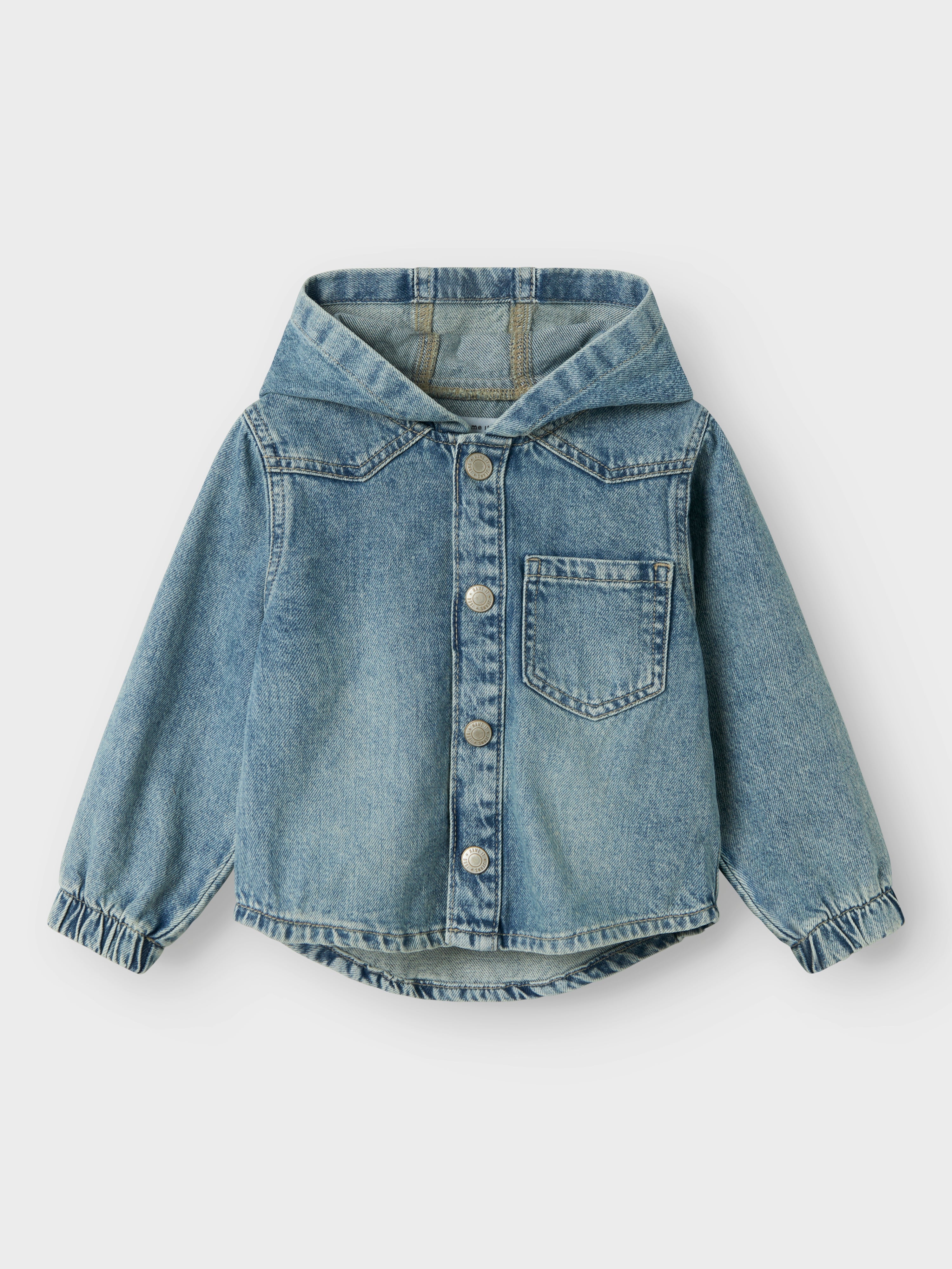 Chaqueta Denim Capucha Mini