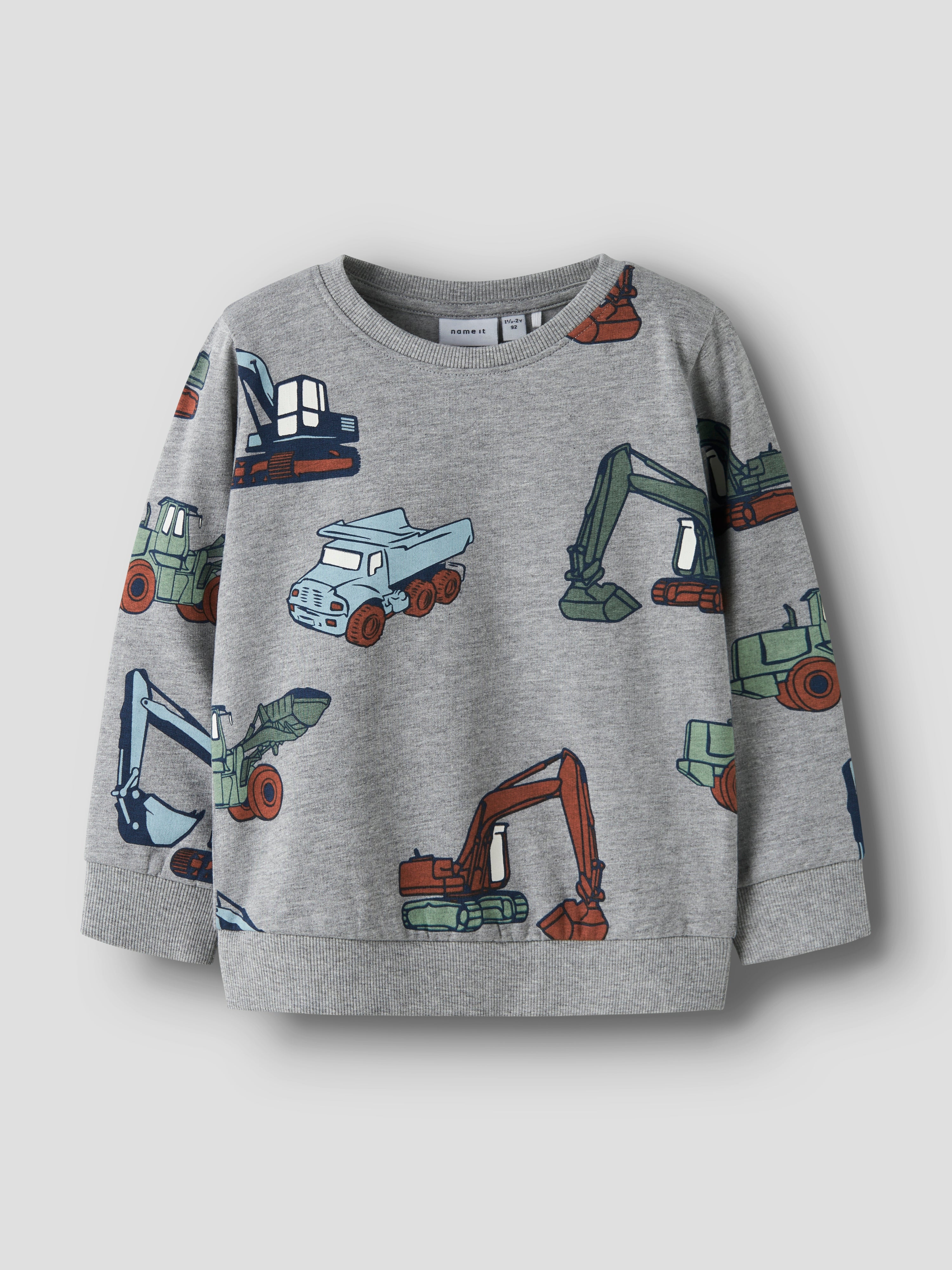 Sudadera Tractores Gris Mini
