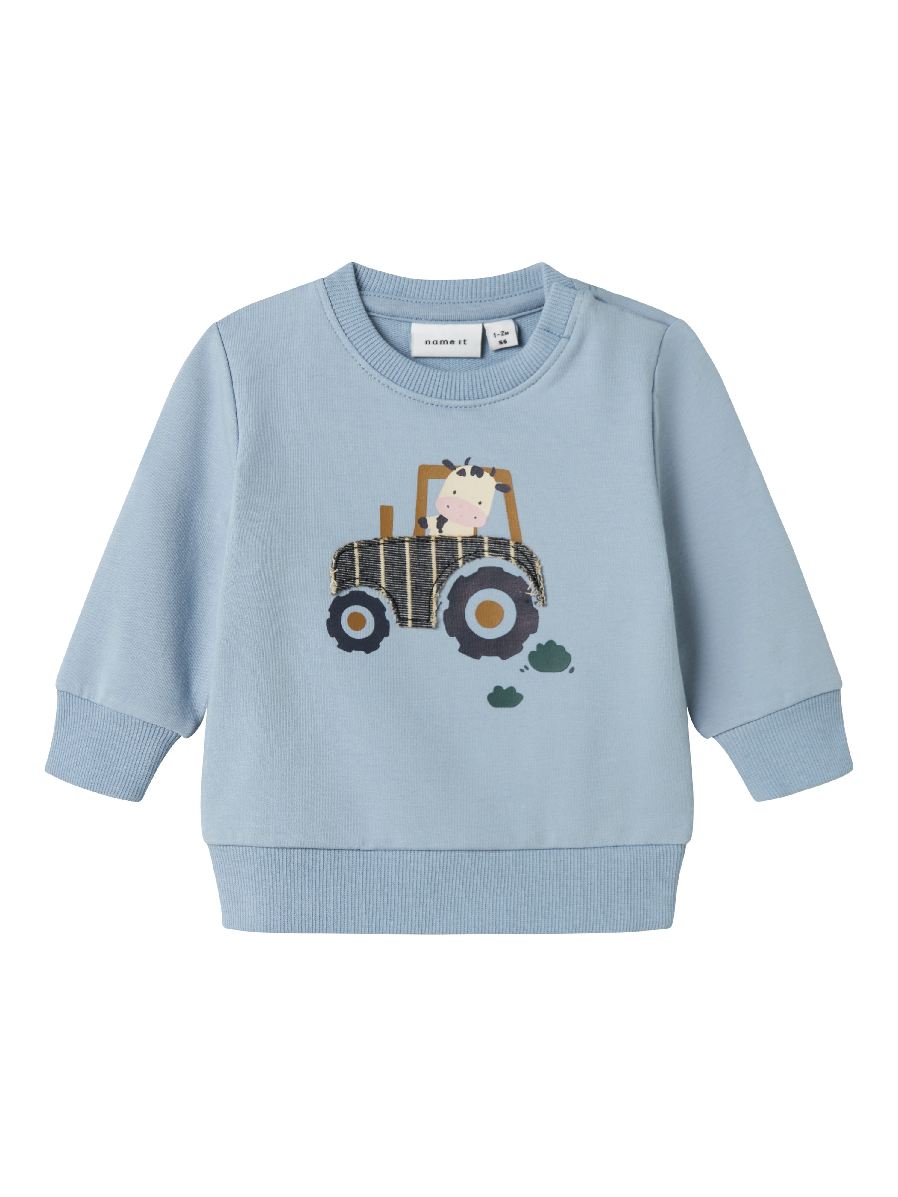 Sudadera Vaca Azul Bebé