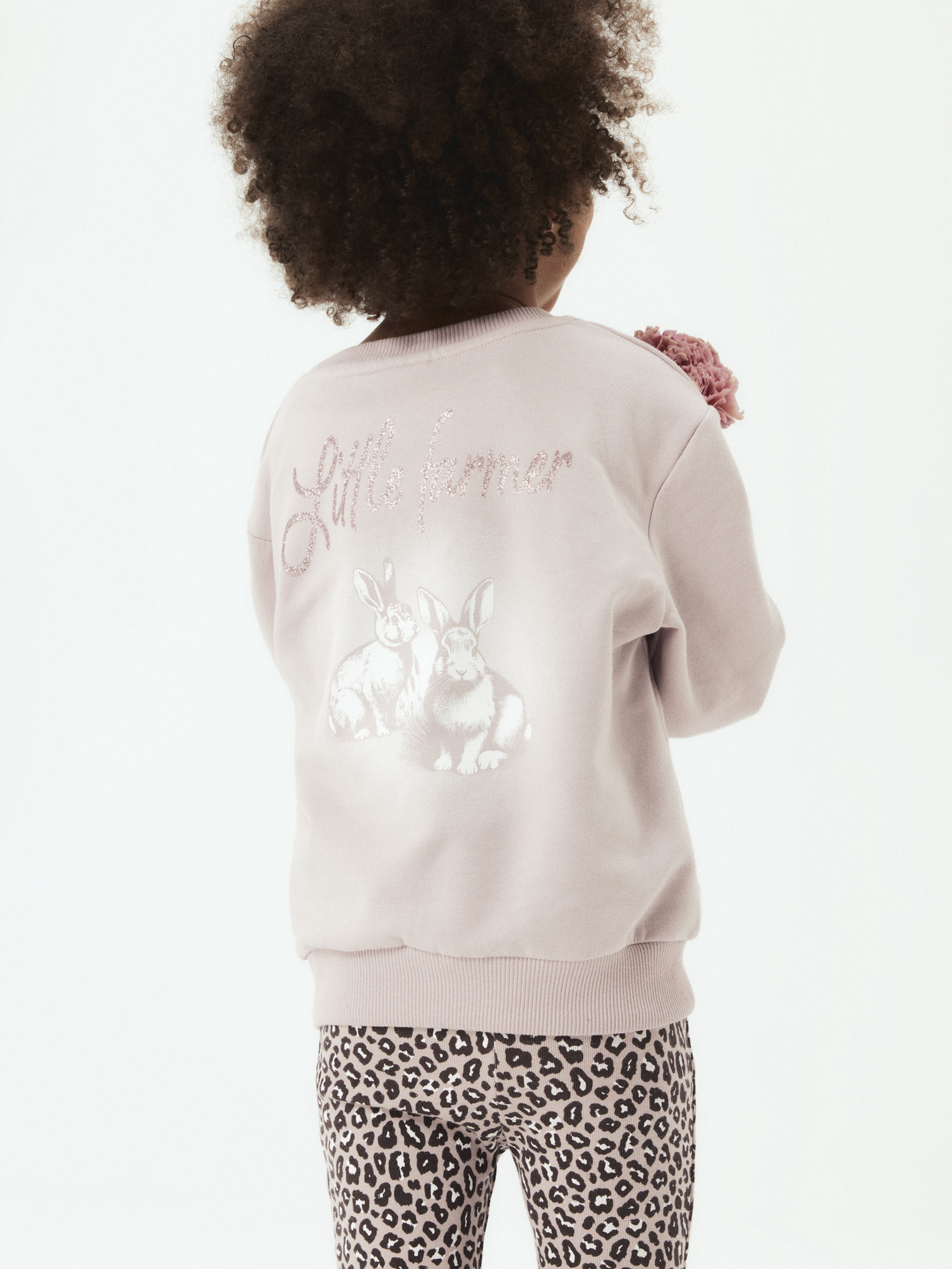 Sudadera Mariposas Lila Mini
