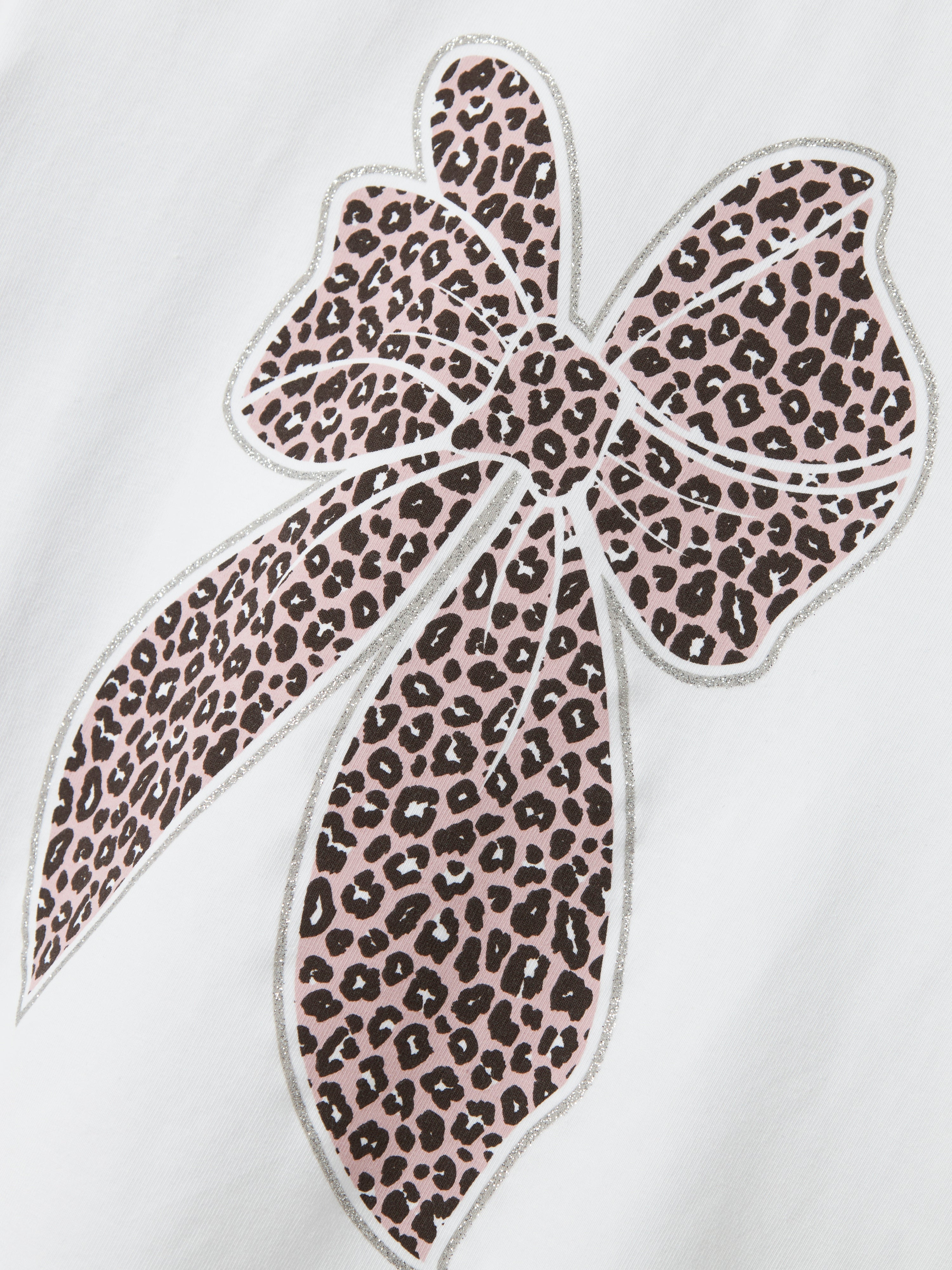 Camiseta Lazo Animal Print Blanca