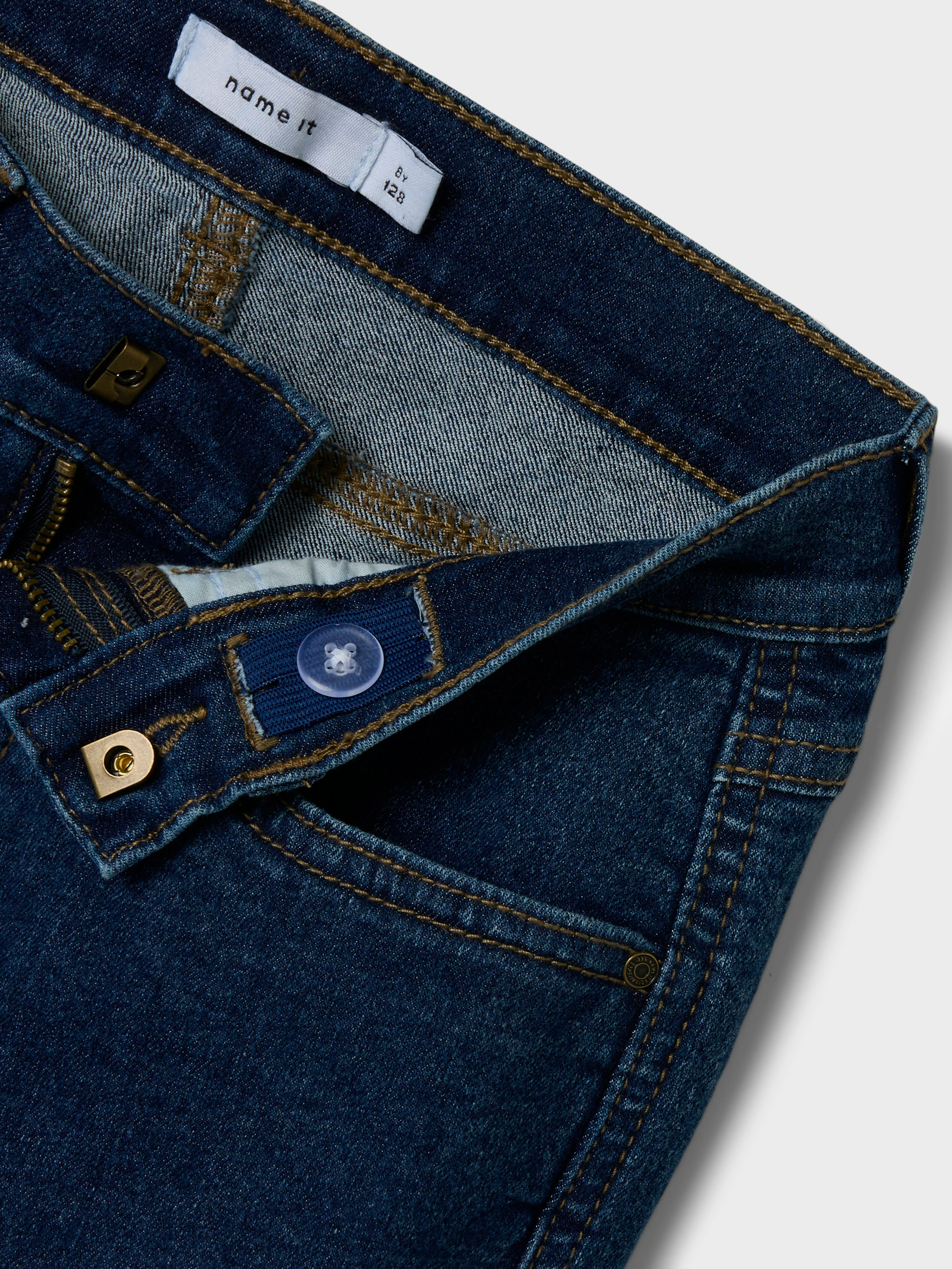 Jeans Wide Dark Blue Kid