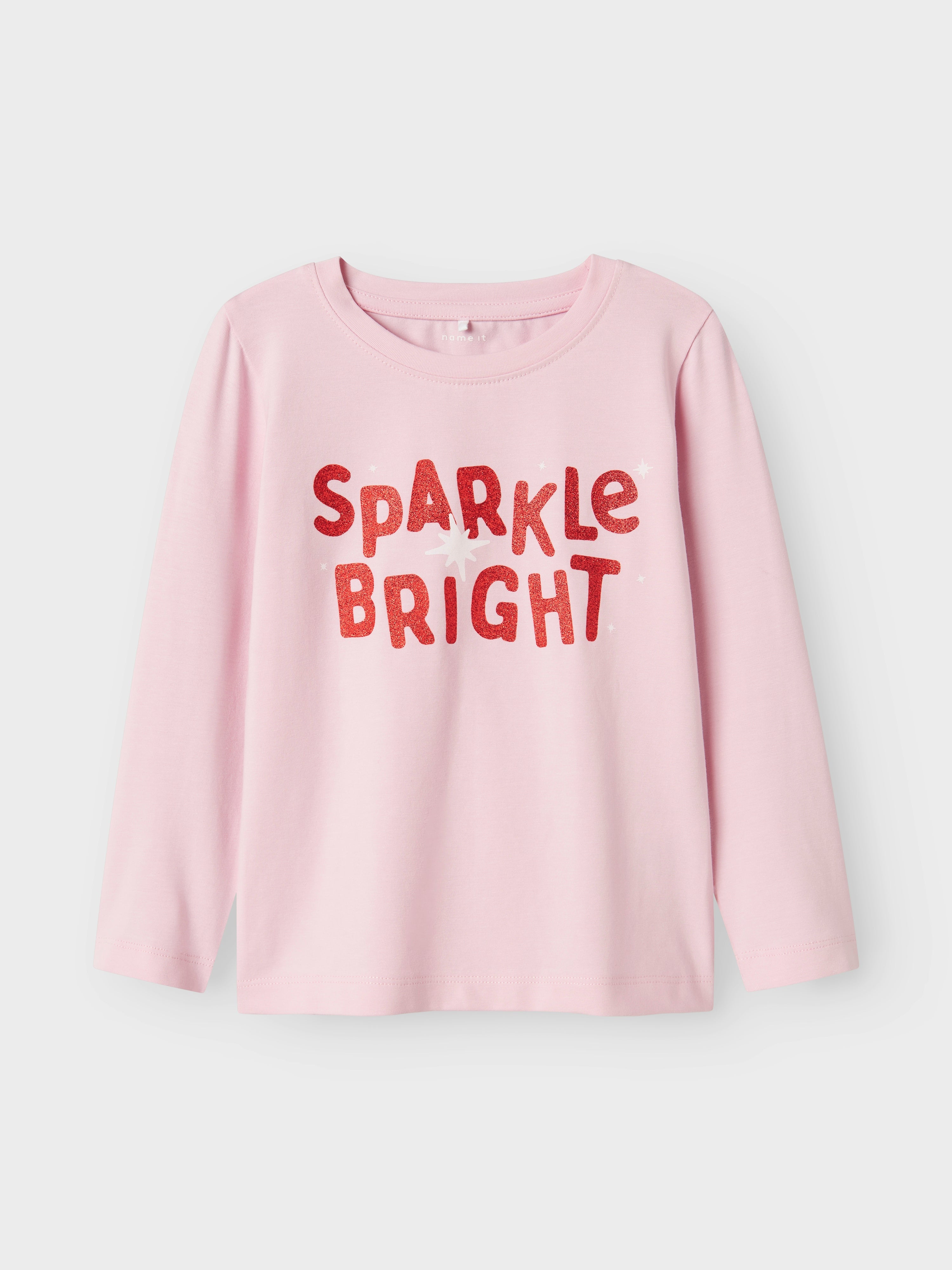 Camiseta Glitter Rosa Mini