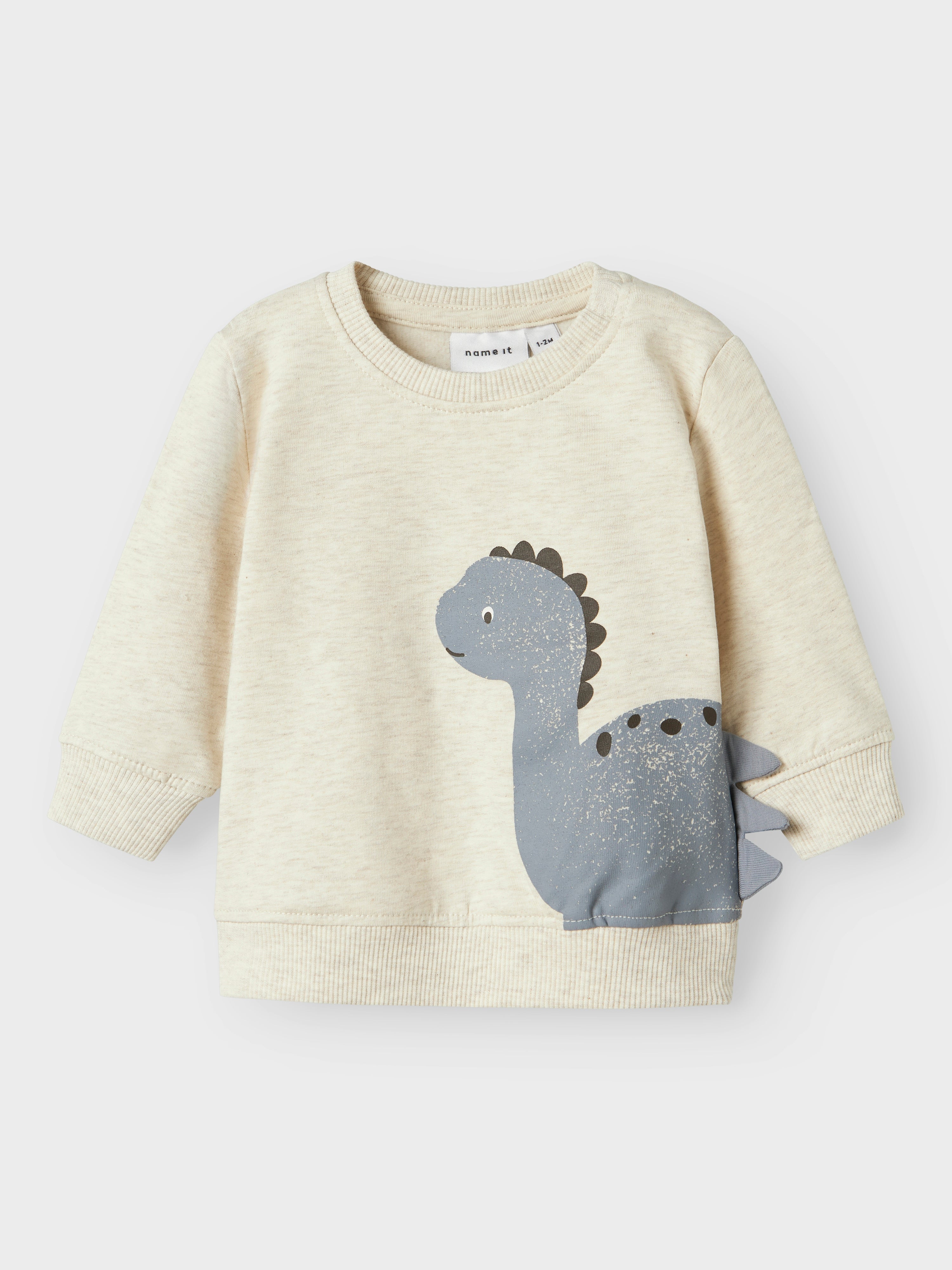 Sudadera Dino Beige Bebé
