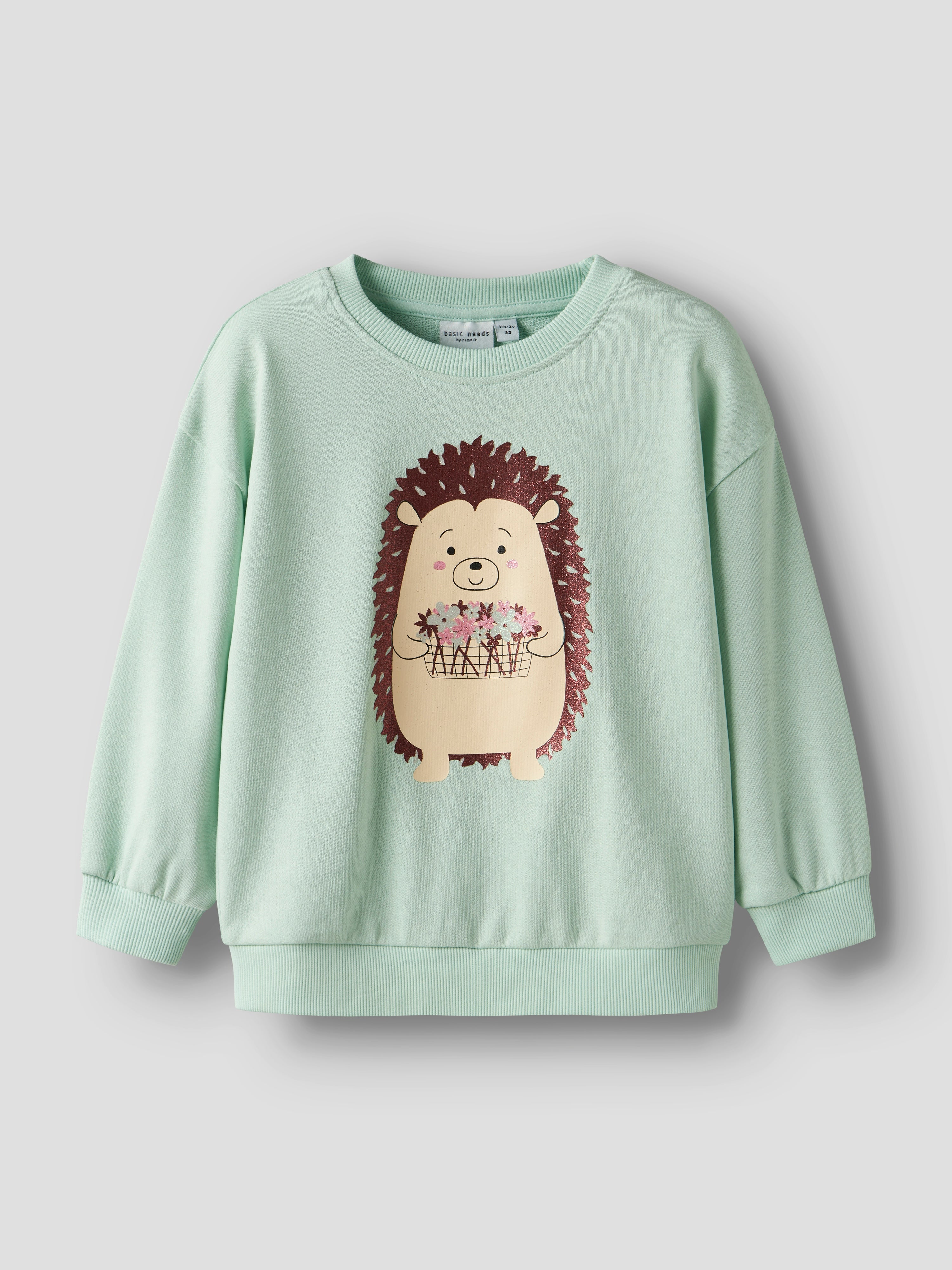 Sudadera Erizo Verde Agua Mini