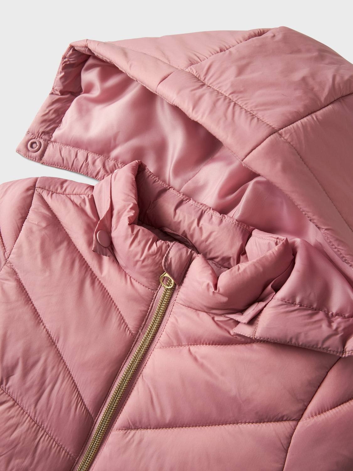 Chaqueta Acolchada Rosa Mini
