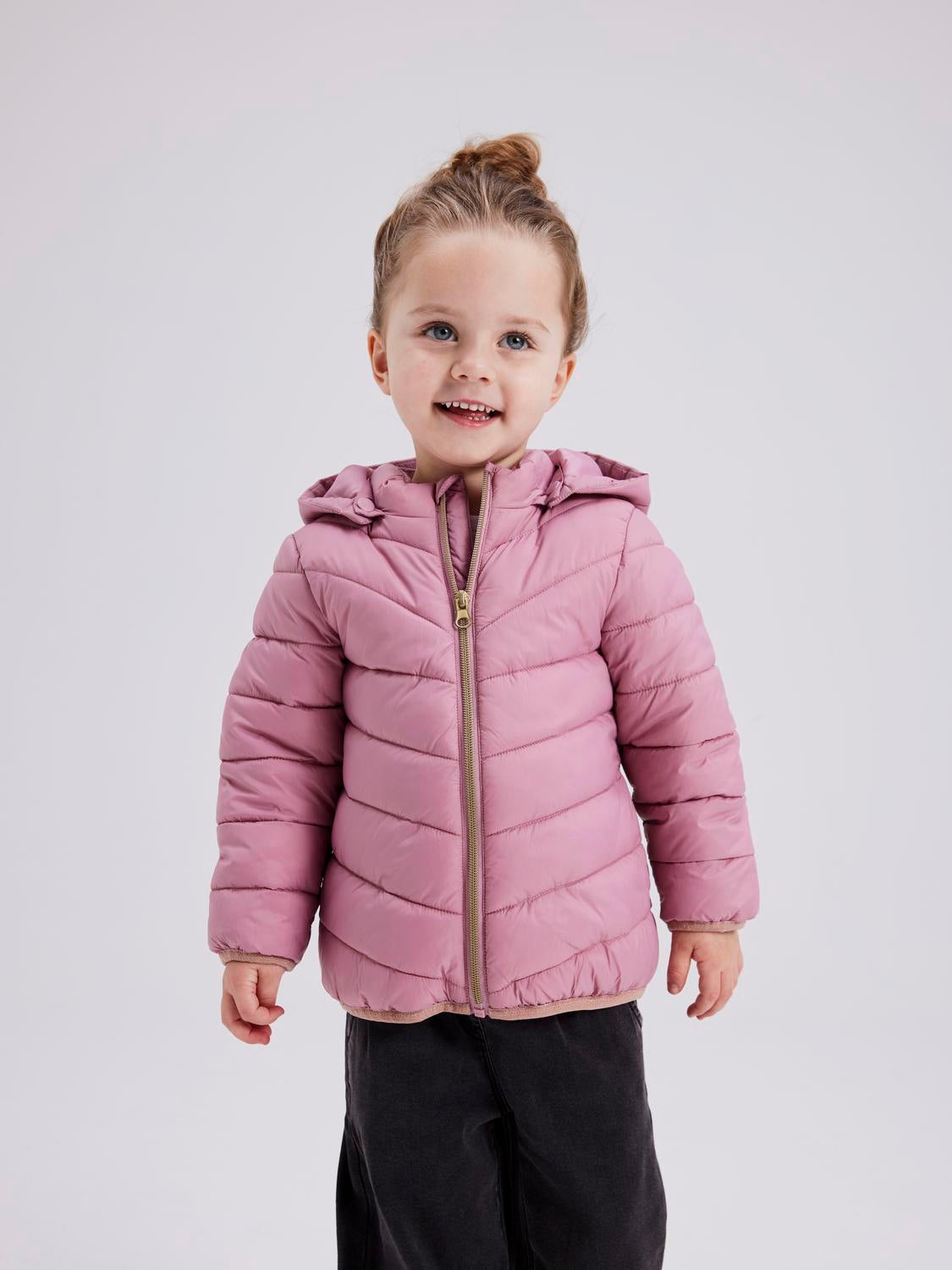 Chaqueta Acolchada Rosa Mini