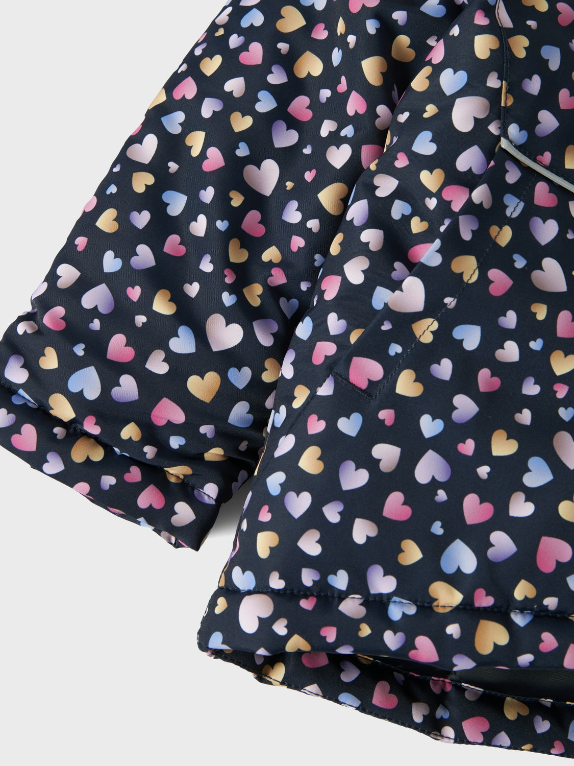Chaqueta Plumas Corazones Marino