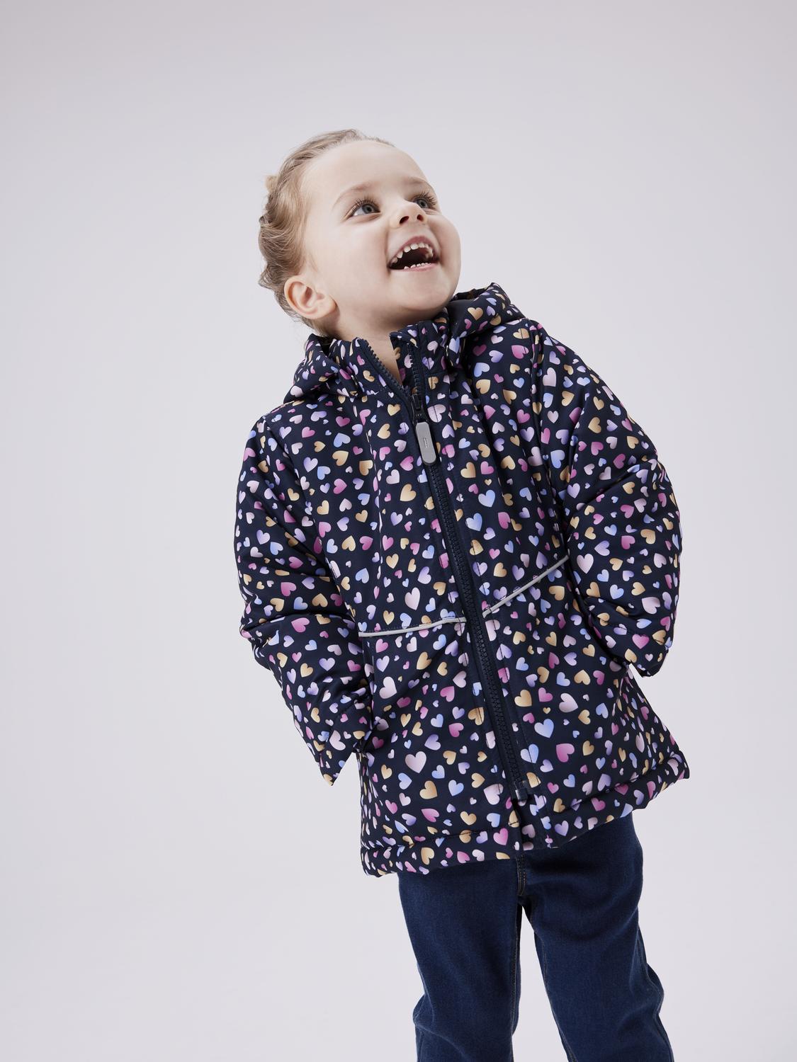 Chaqueta Plumas Corazones Marino